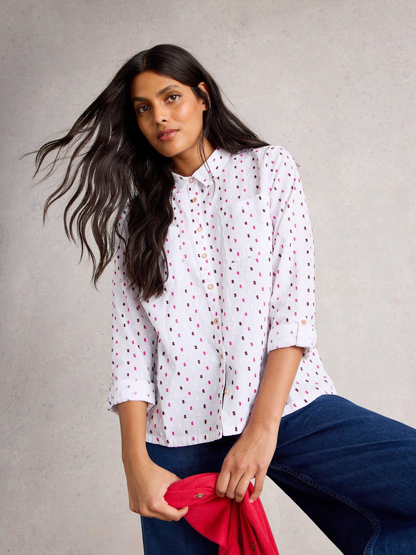 undefined Sophie Cotton Shirt - White