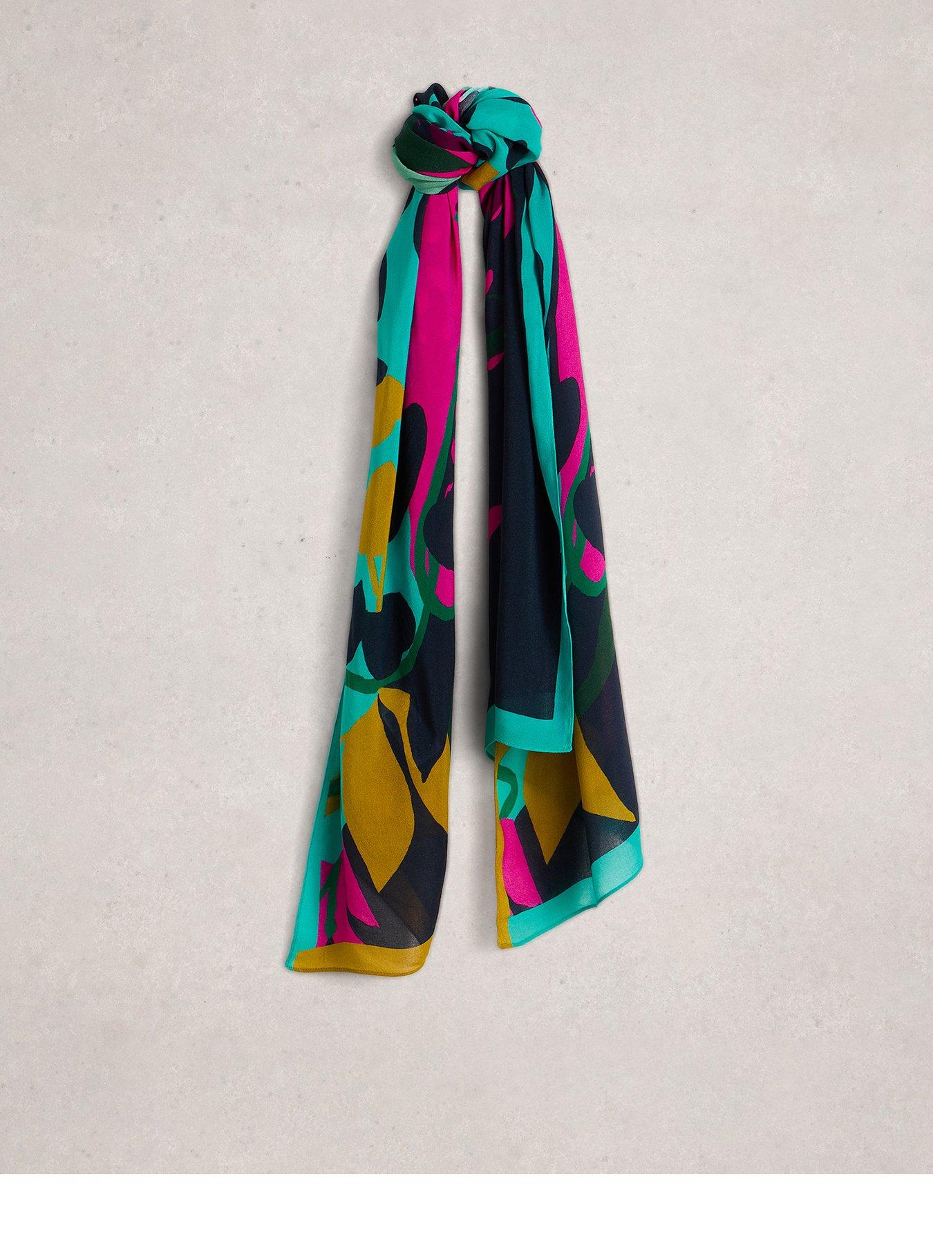 undefined Sophie Printed Scarf - Purple