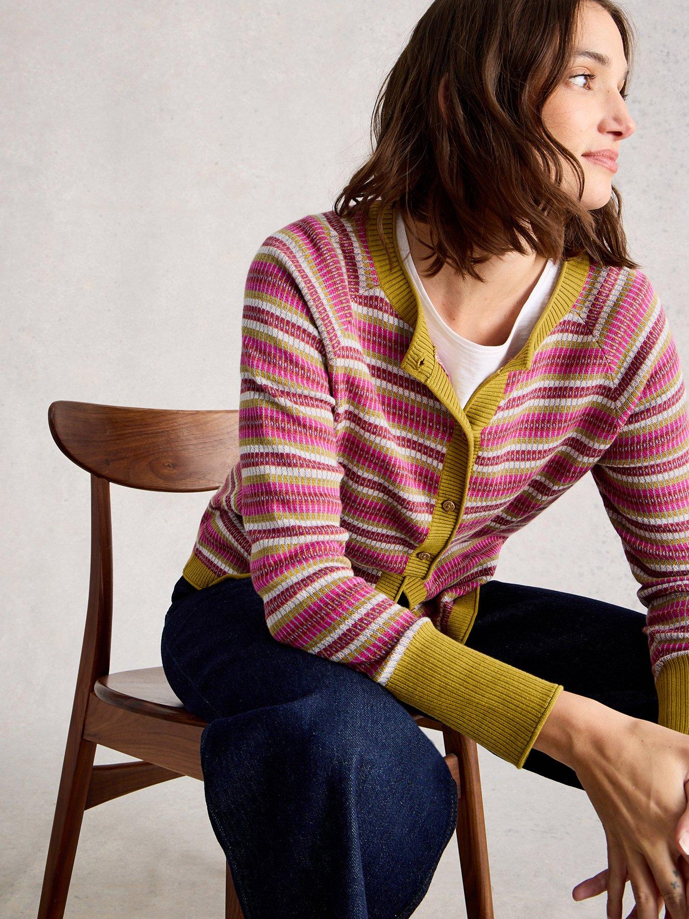 undefined Lulu Pattern Cardi - Pink