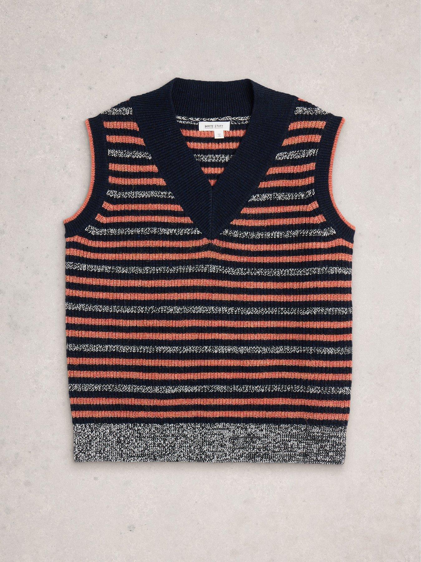 Image 5 of 6 of White Stuff Meg Stripe Tank - Navy