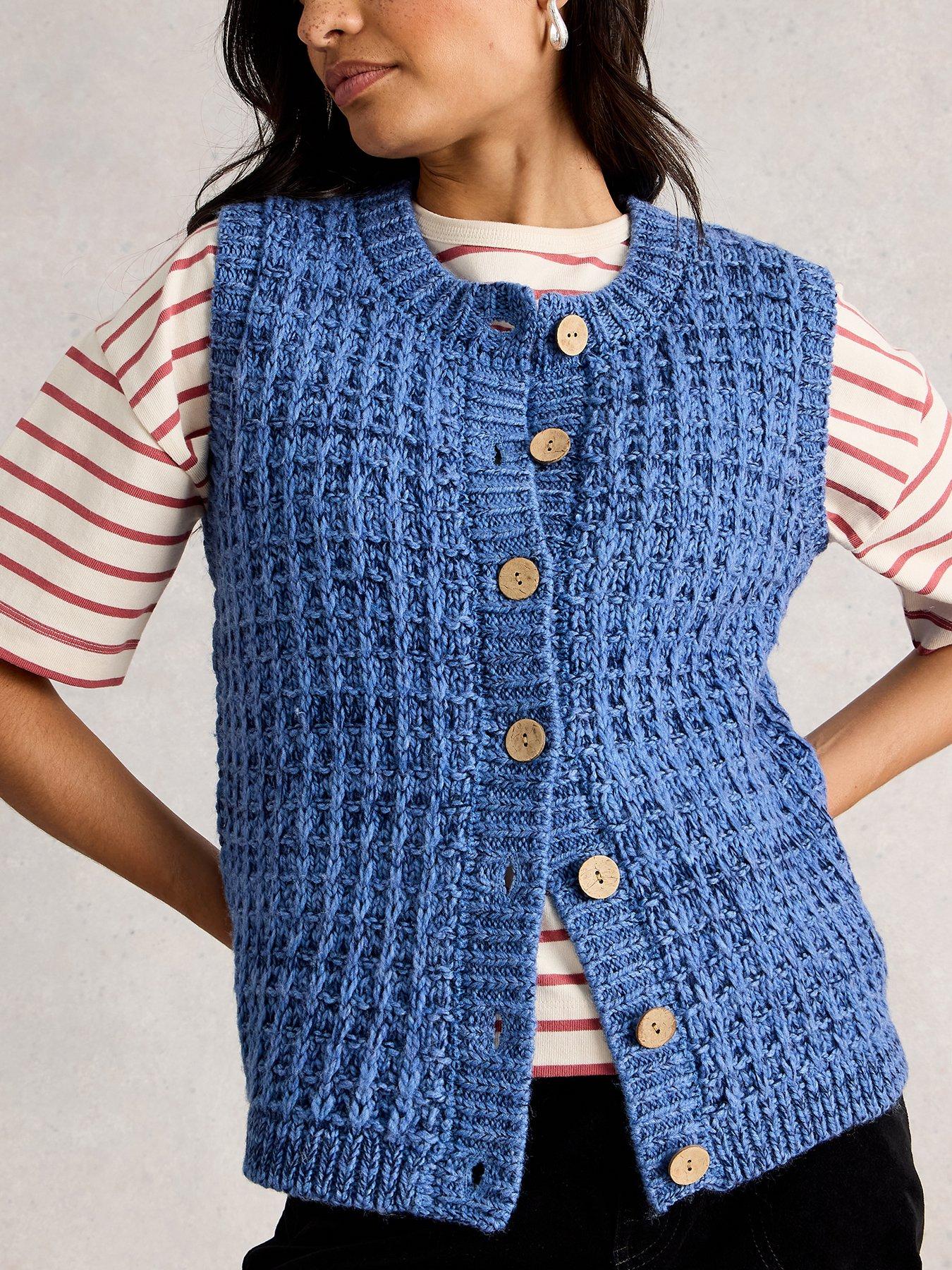 undefined Maxine Button Tank - Blue