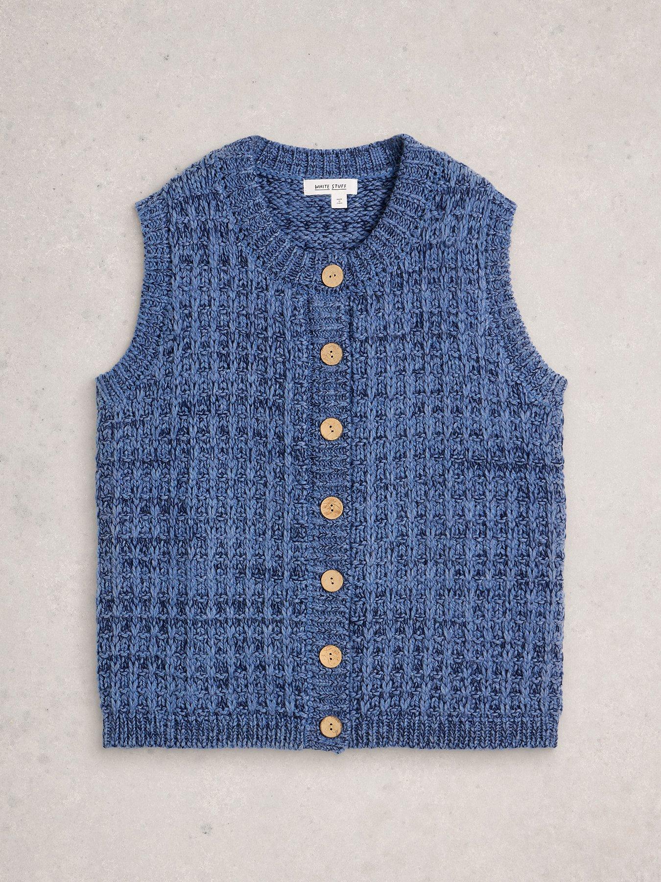 Image 5 of 6 of White Stuff Maxine Button Tank - Blue