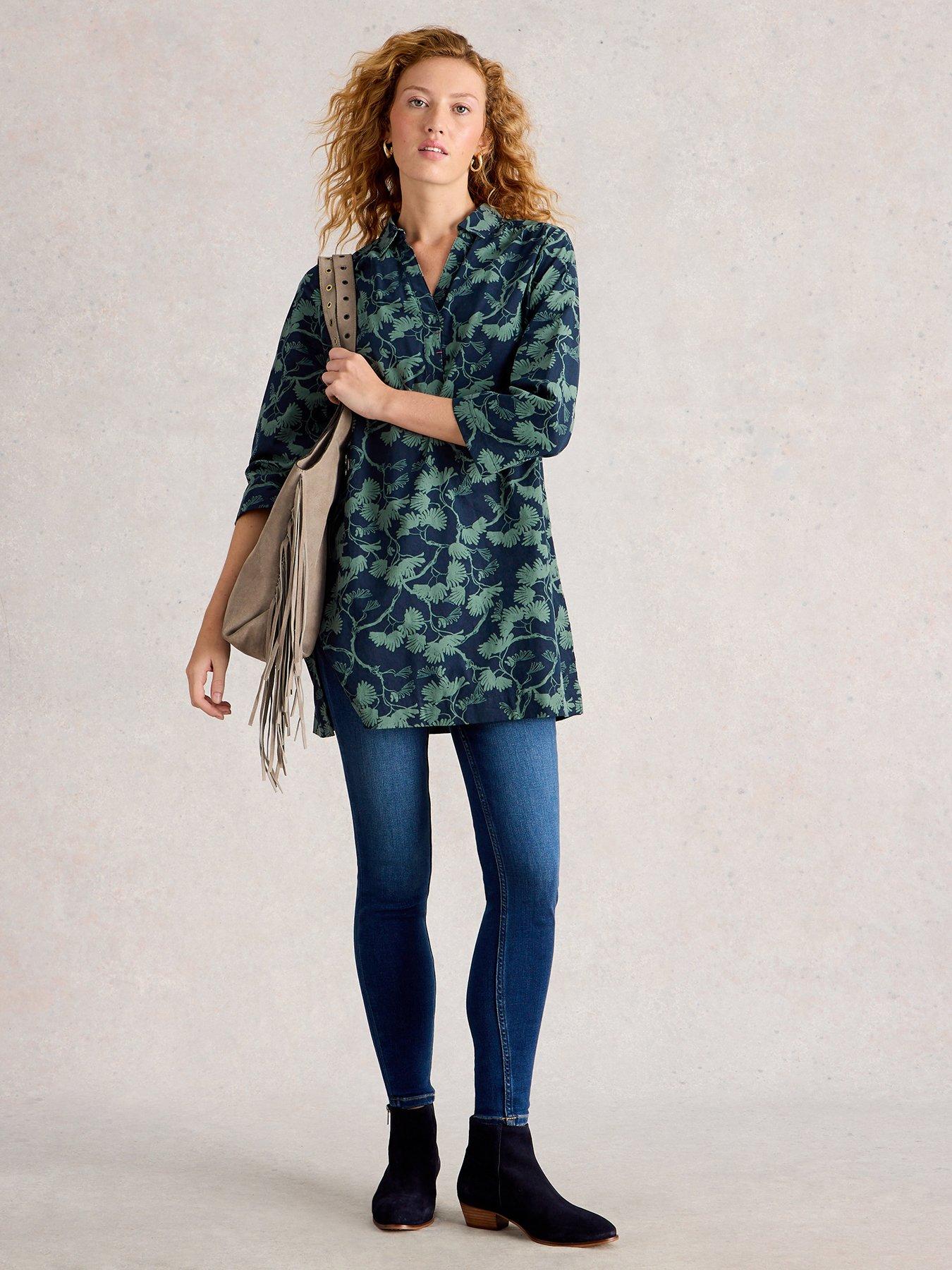 Image 3 of 6 of White Stuff Blake Cord Tunic - Navy