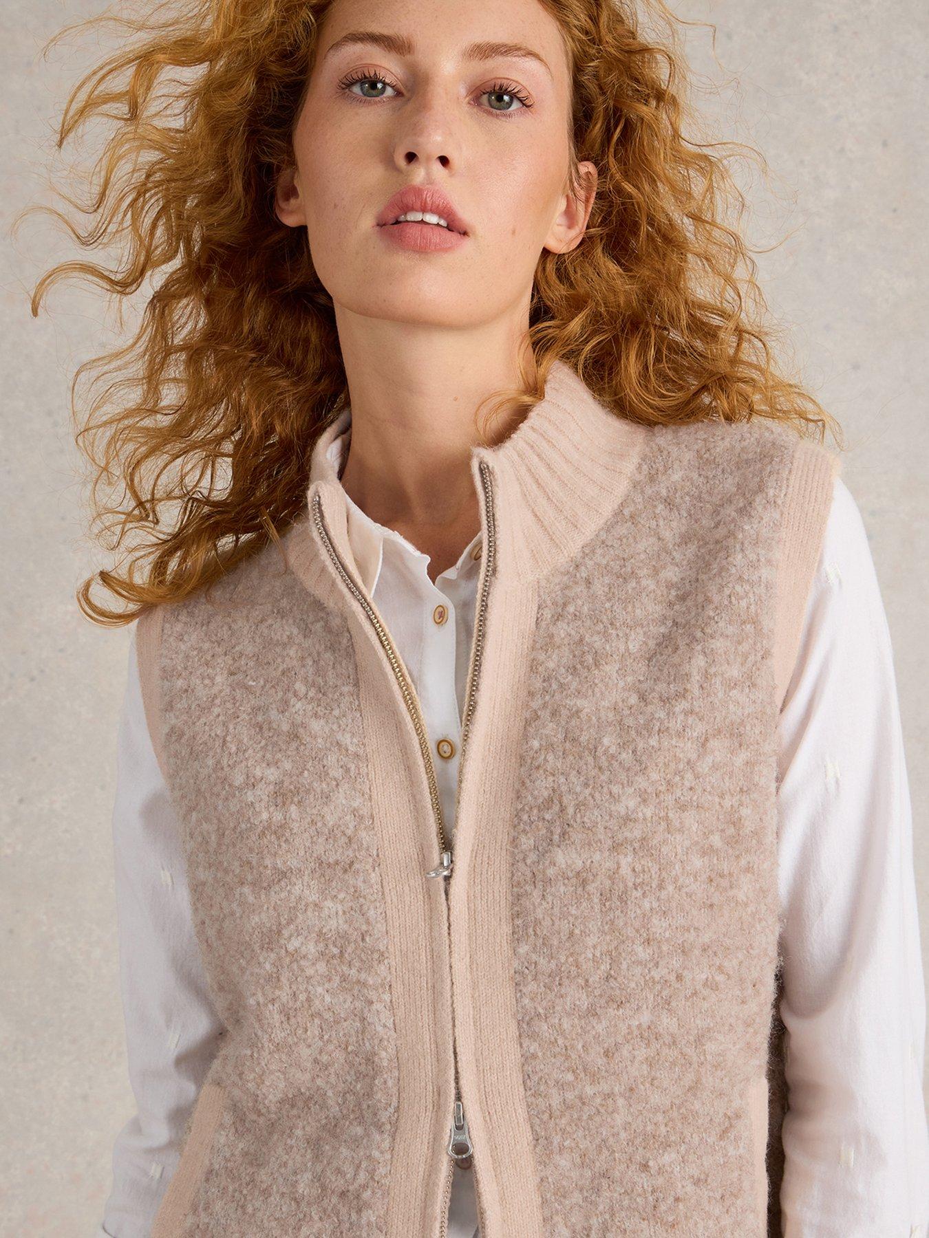  image of white-stuff-boucle-gilet-beige
