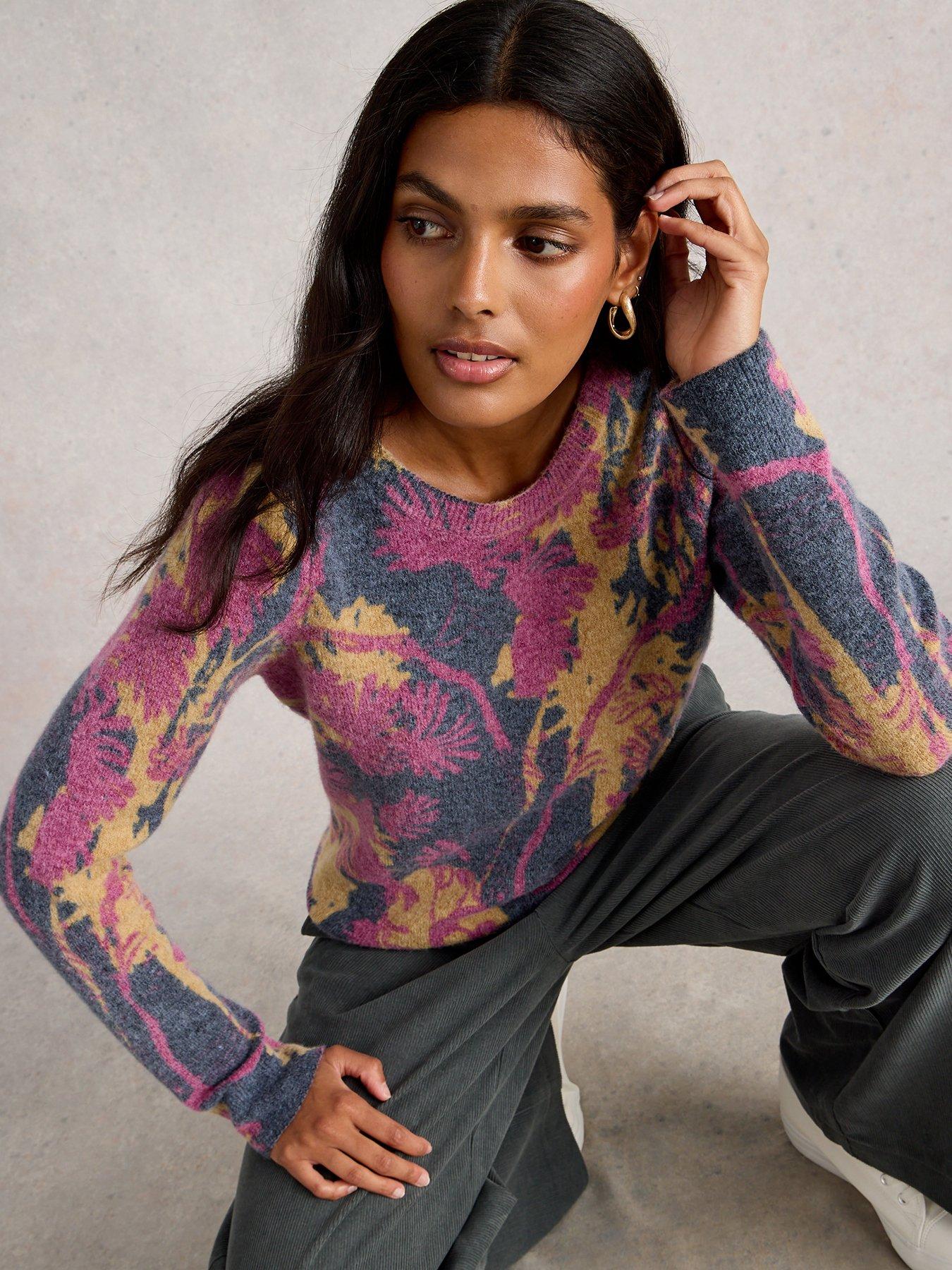 undefined Jodie Printed Jumper - Navy