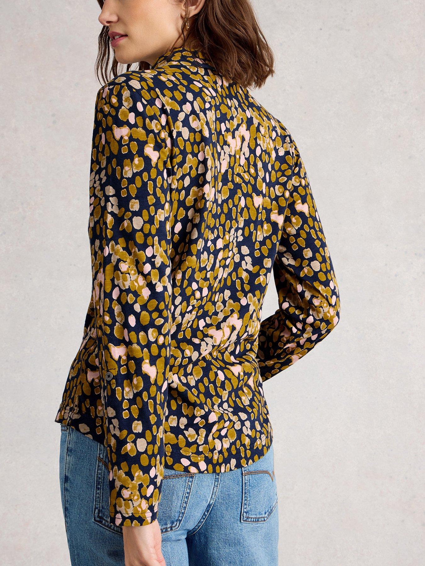 Image 2 of 6 of White Stuff Annie Jersey Shirt - Yellow