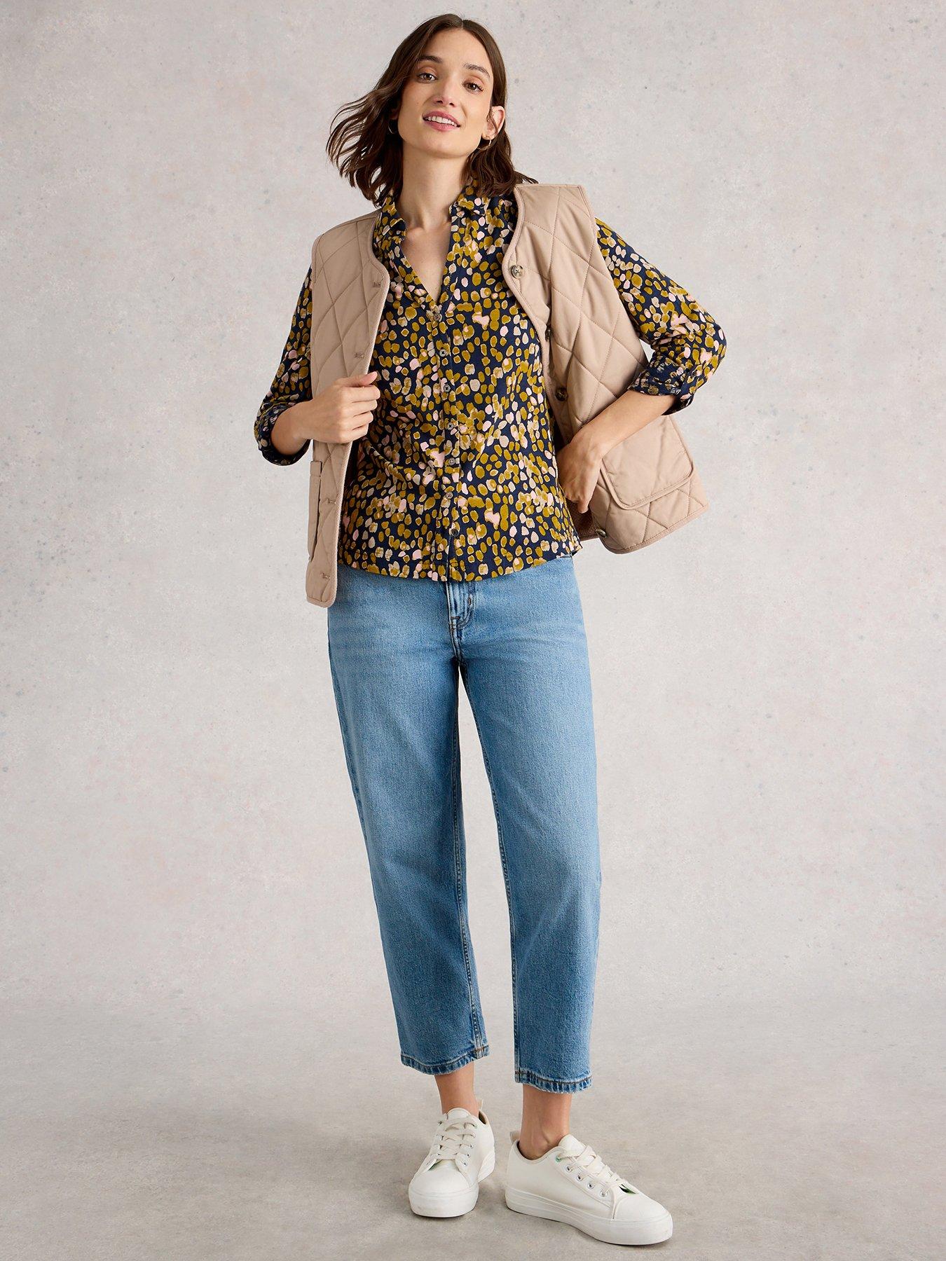 Image 3 of 6 of White Stuff Annie Jersey Shirt - Yellow