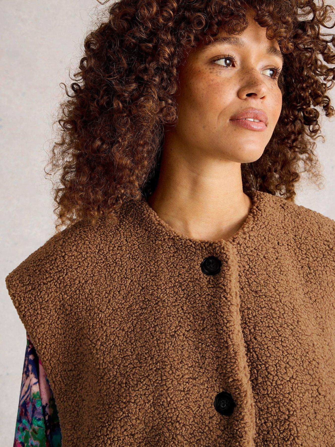 Image 4 of 6 of White Stuff Borg Gilet - Beige