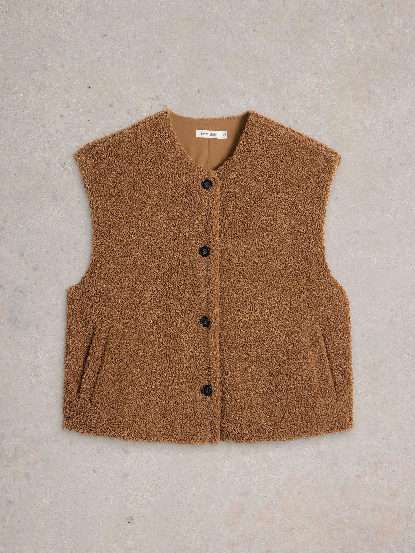 Image 6 of 6 of White Stuff Borg Gilet - Beige