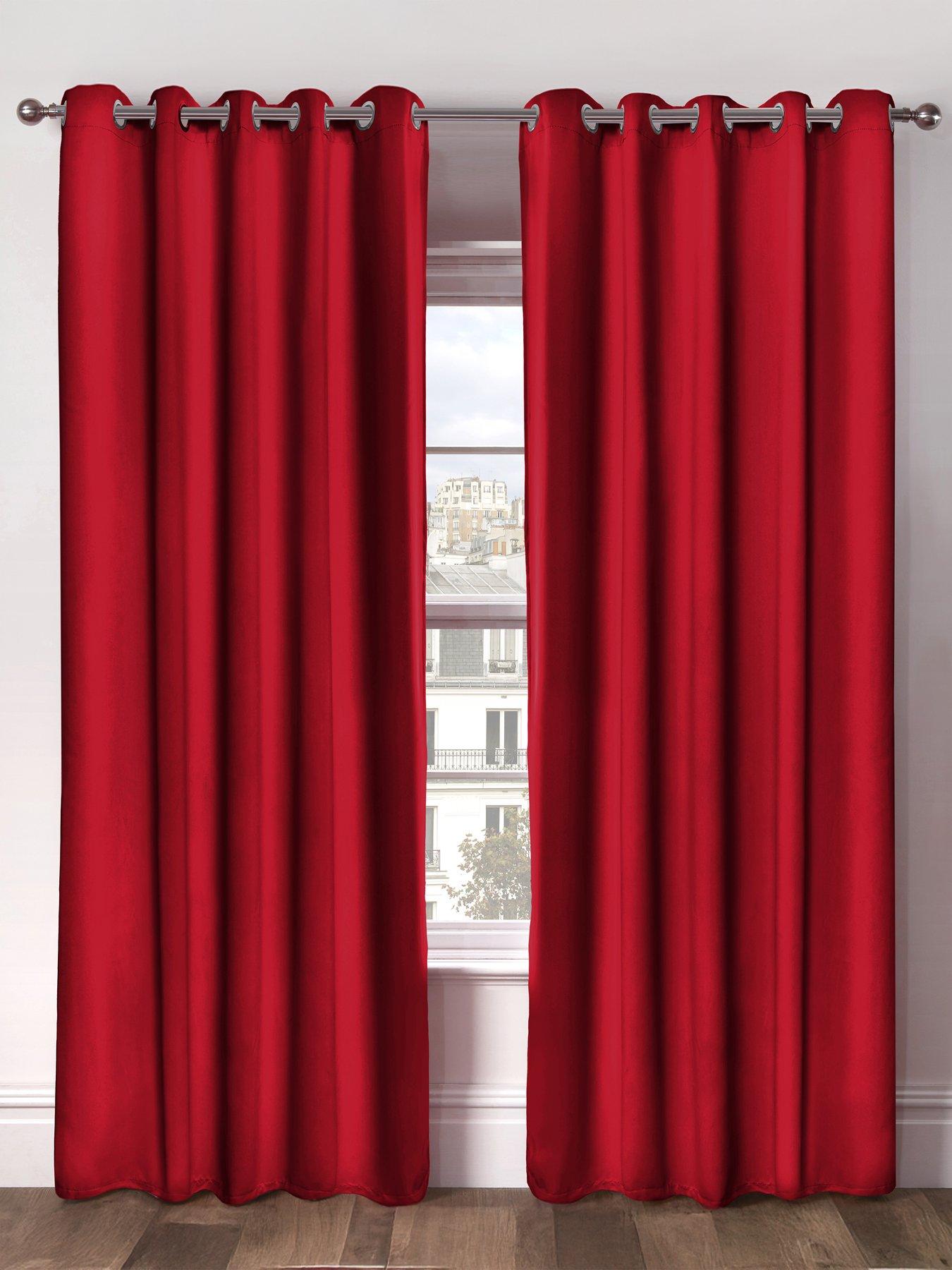 The Very Collection Woven Blackout Eyelet Curtains 46x54