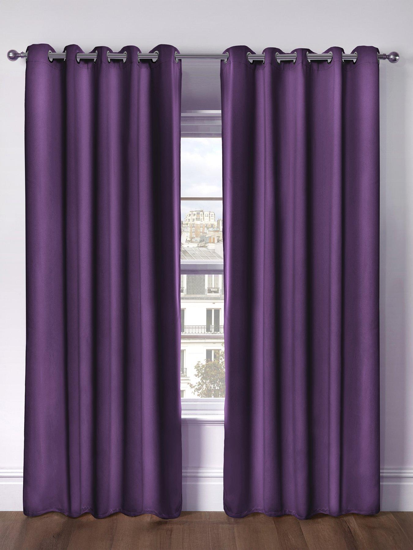The Very Collection Woven Blackout Eyelet Curtains 46x54
