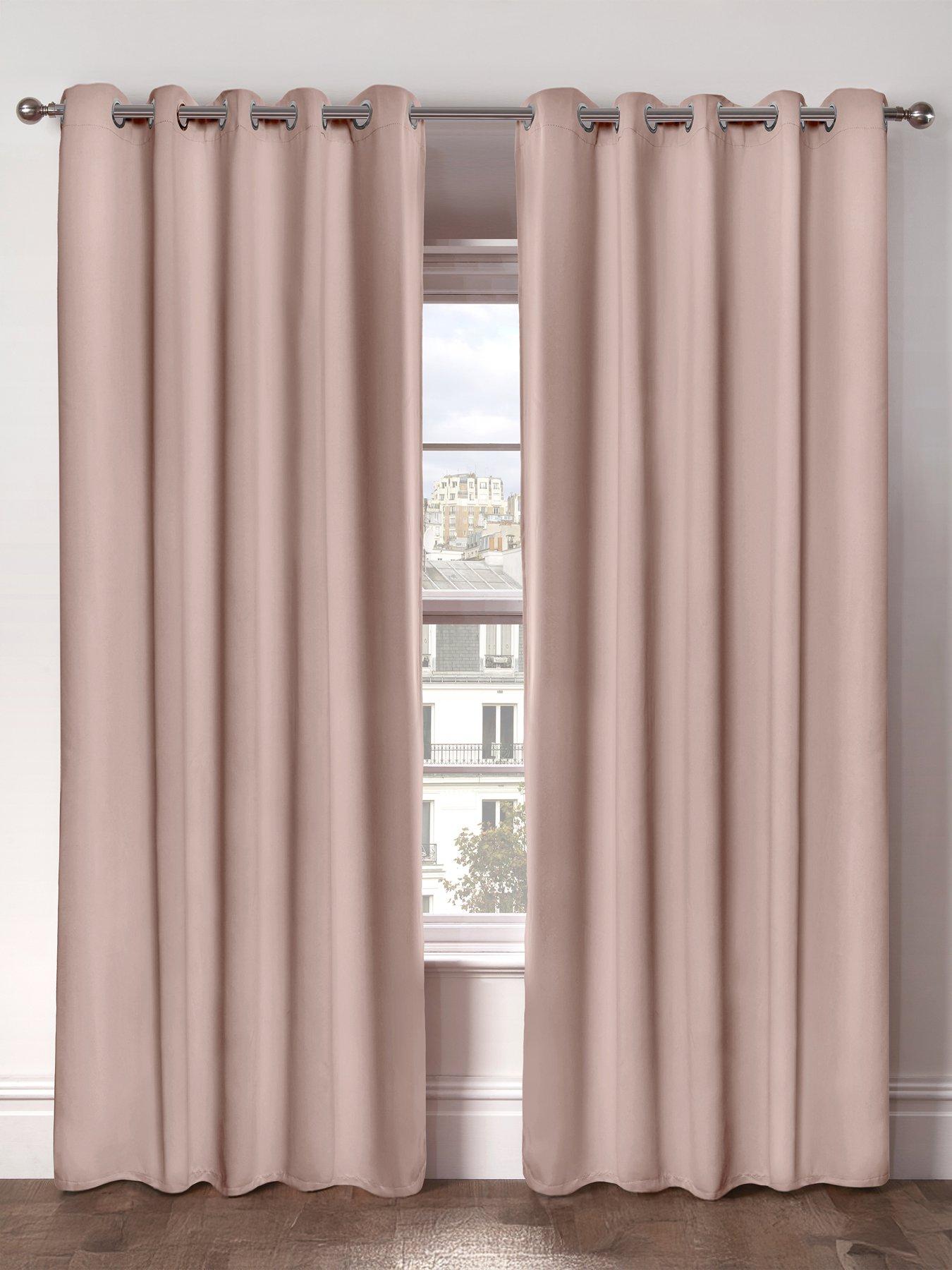 The Very Collection Woven Blackout Eyelet Curtains 46x54
