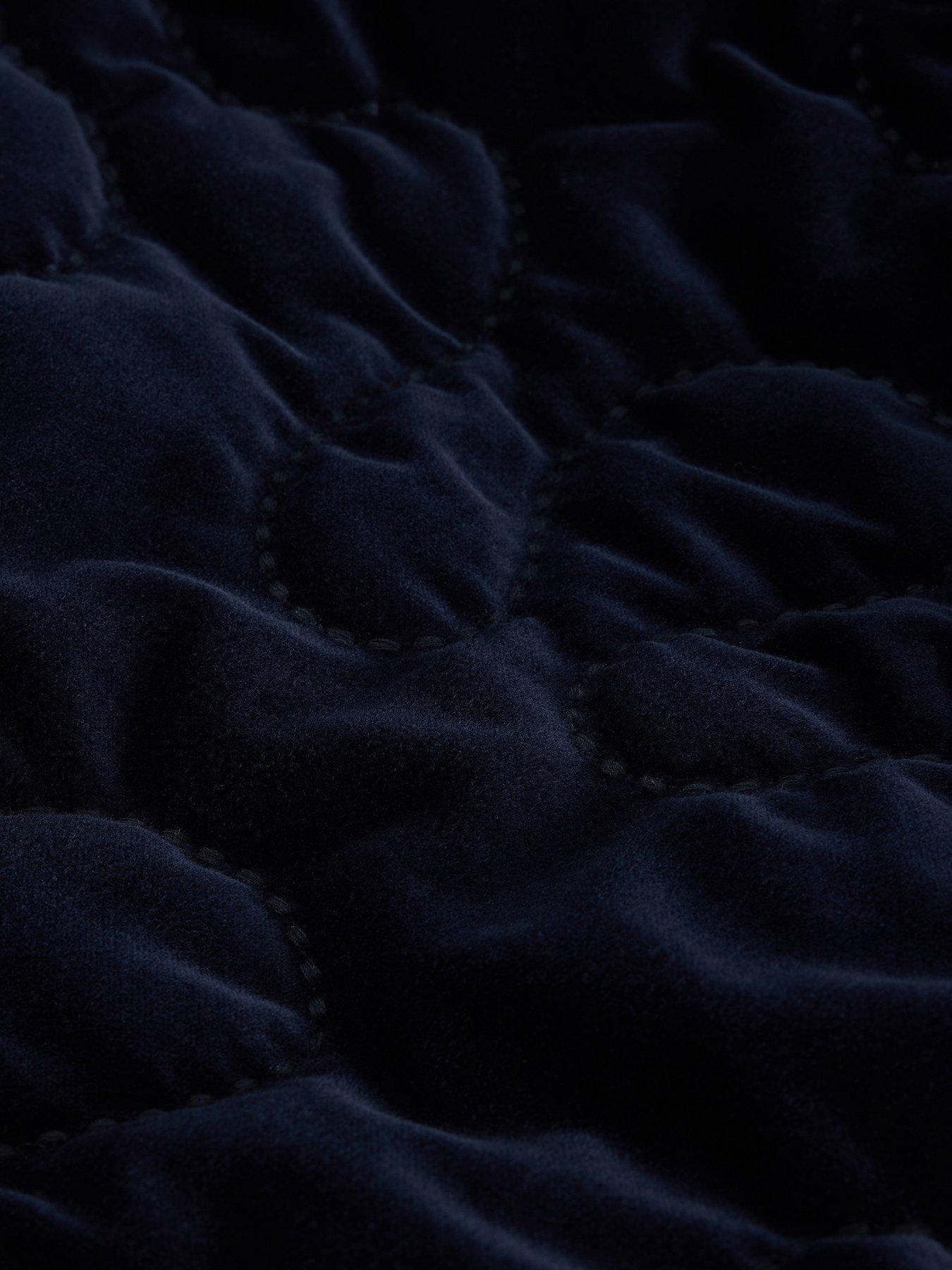 Image 6 of 6 of White Stuff Gigi Velvet Quilted Gilet - Navy