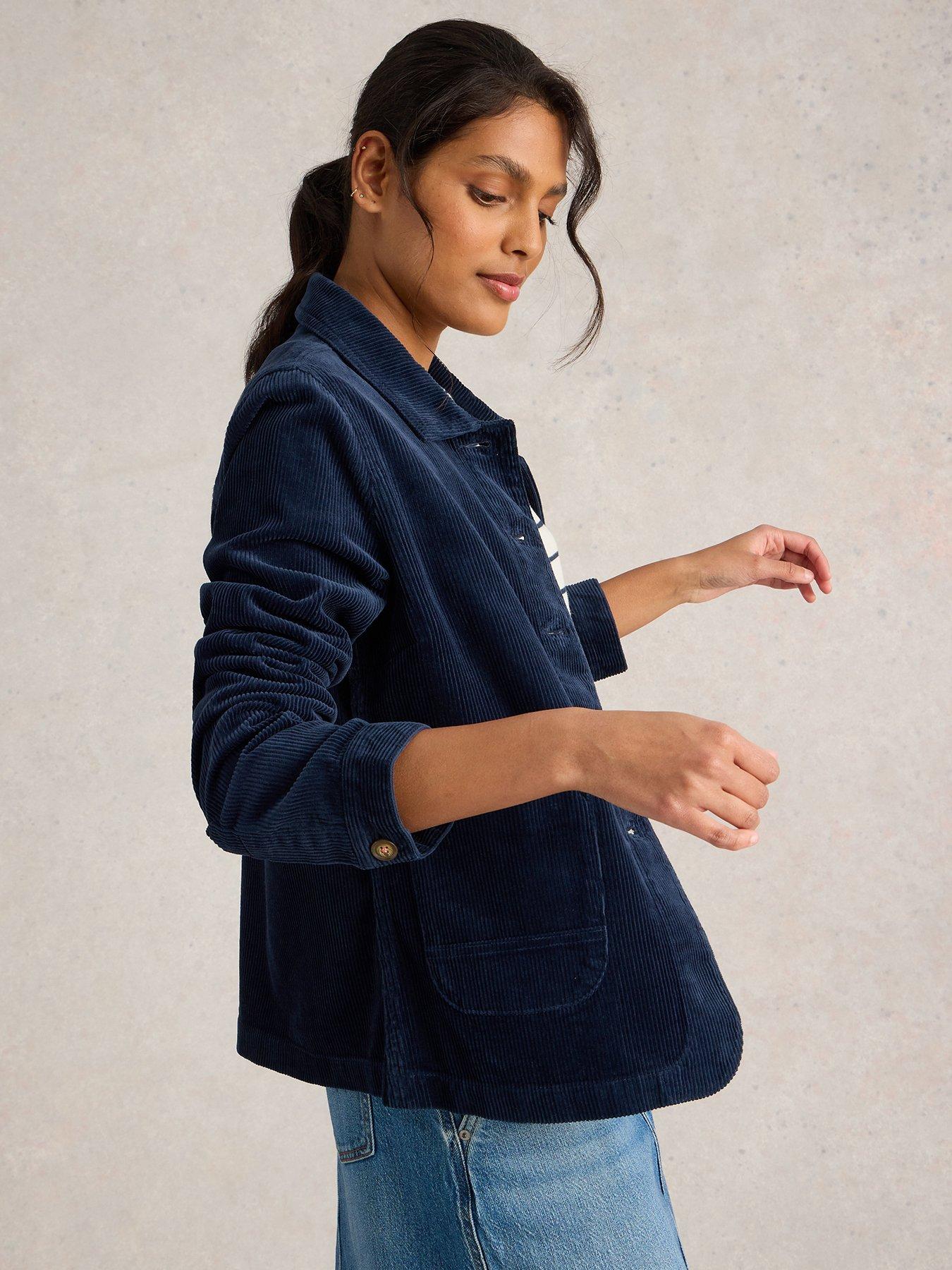 White Stuff Carrie Cord Jacket - Navy