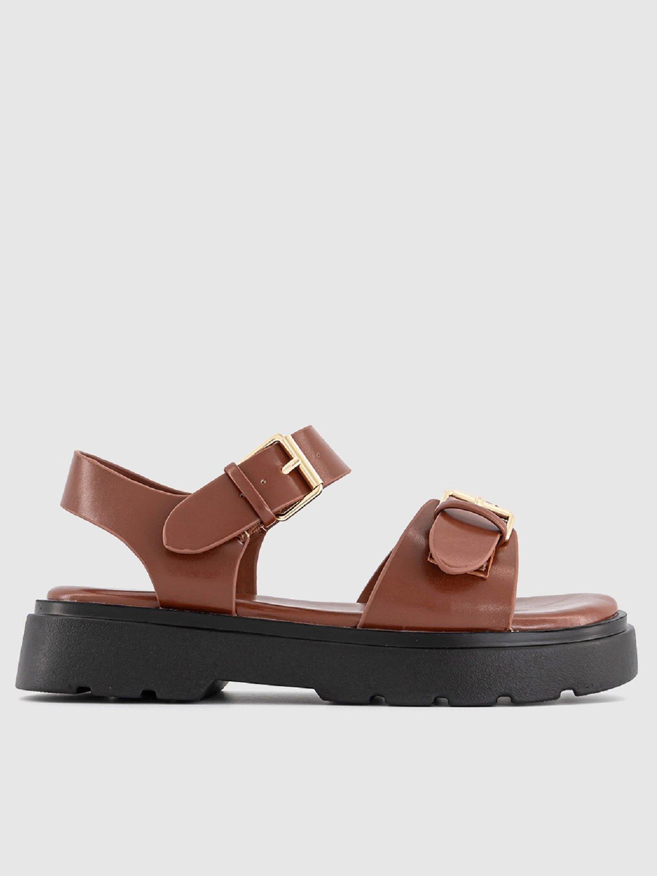  image of office-gemma--double-buckle-chunky-sandal