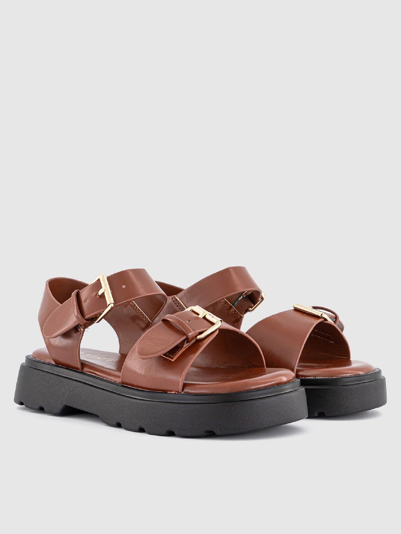  image of office-gemma--double-buckle-chunky-sandal