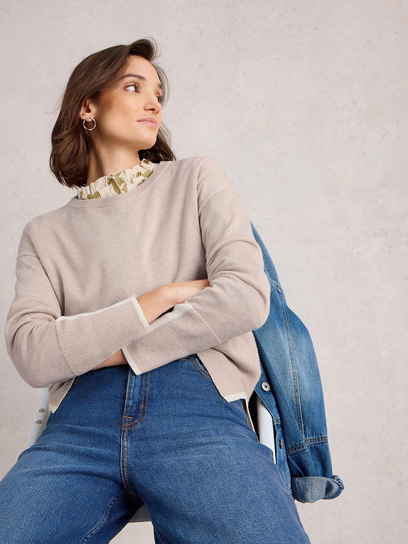 Image 1 of 6 of White Stuff Olive Jumper - Beige