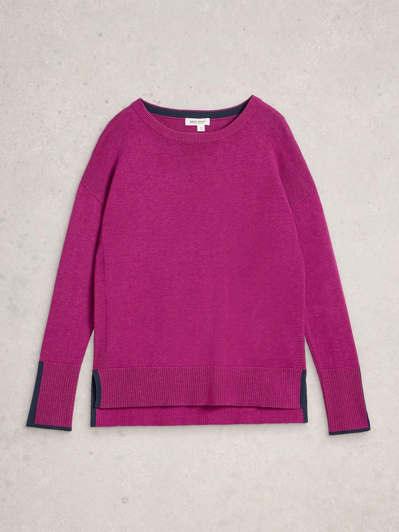  image of white-stuff-olive-jumper-purple
