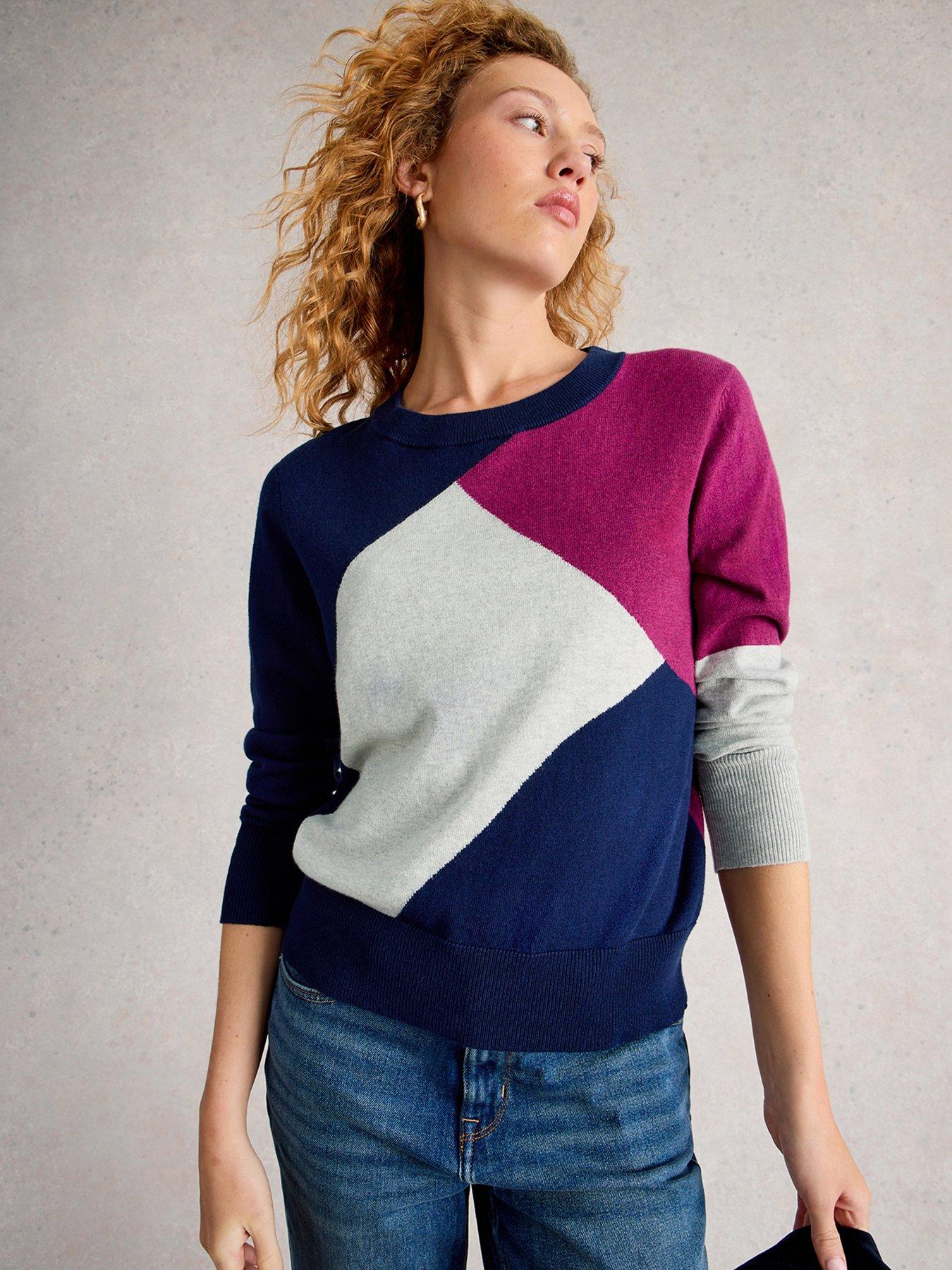 undefined Katie Abstract Jumper - Navy