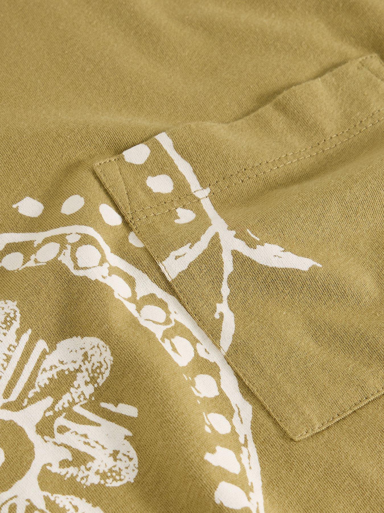  image of white-stuff-demi-dolman-top-green