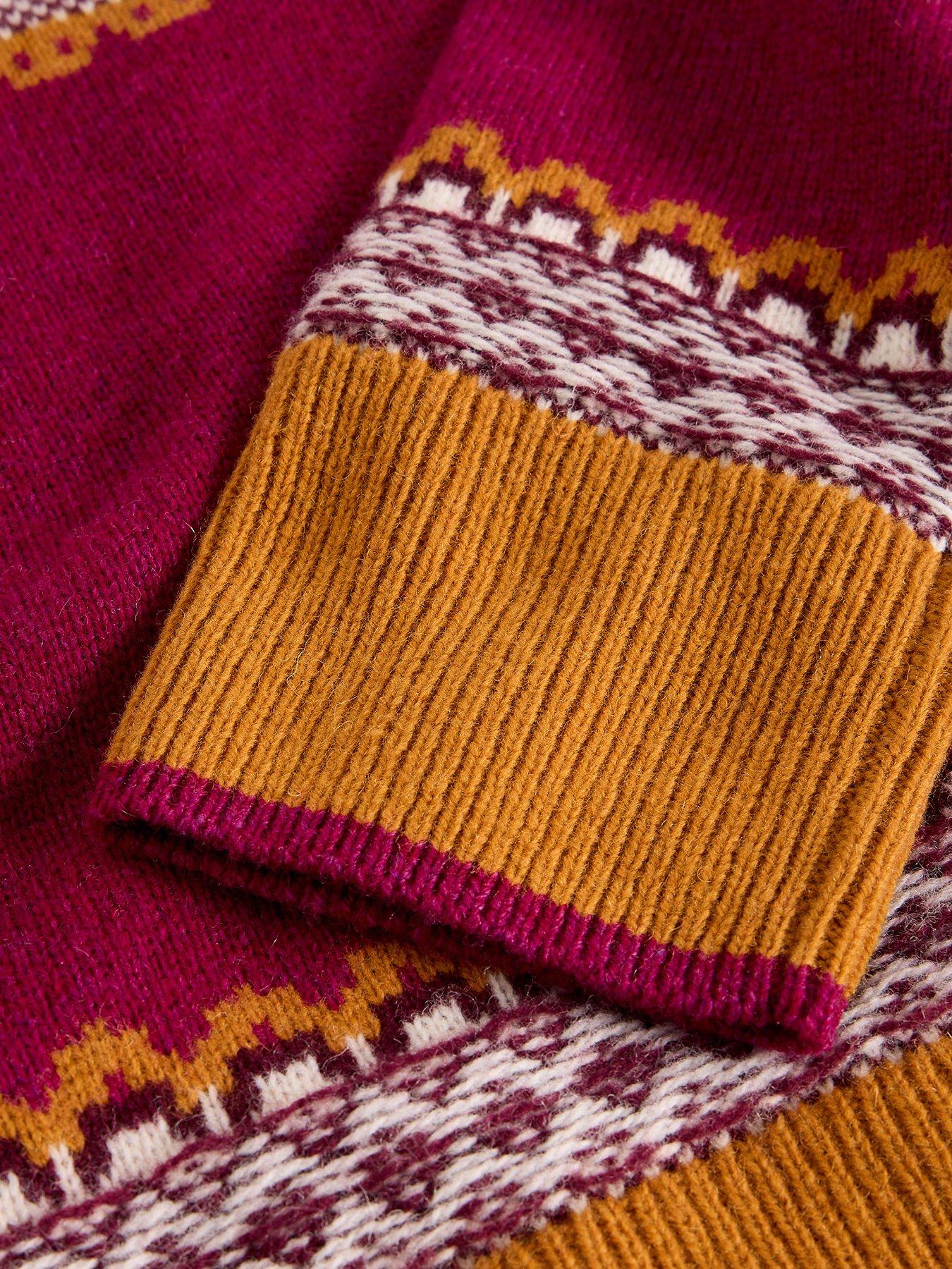 Image 6 of 6 of White Stuff Millie Fairisle Jumper - Pink