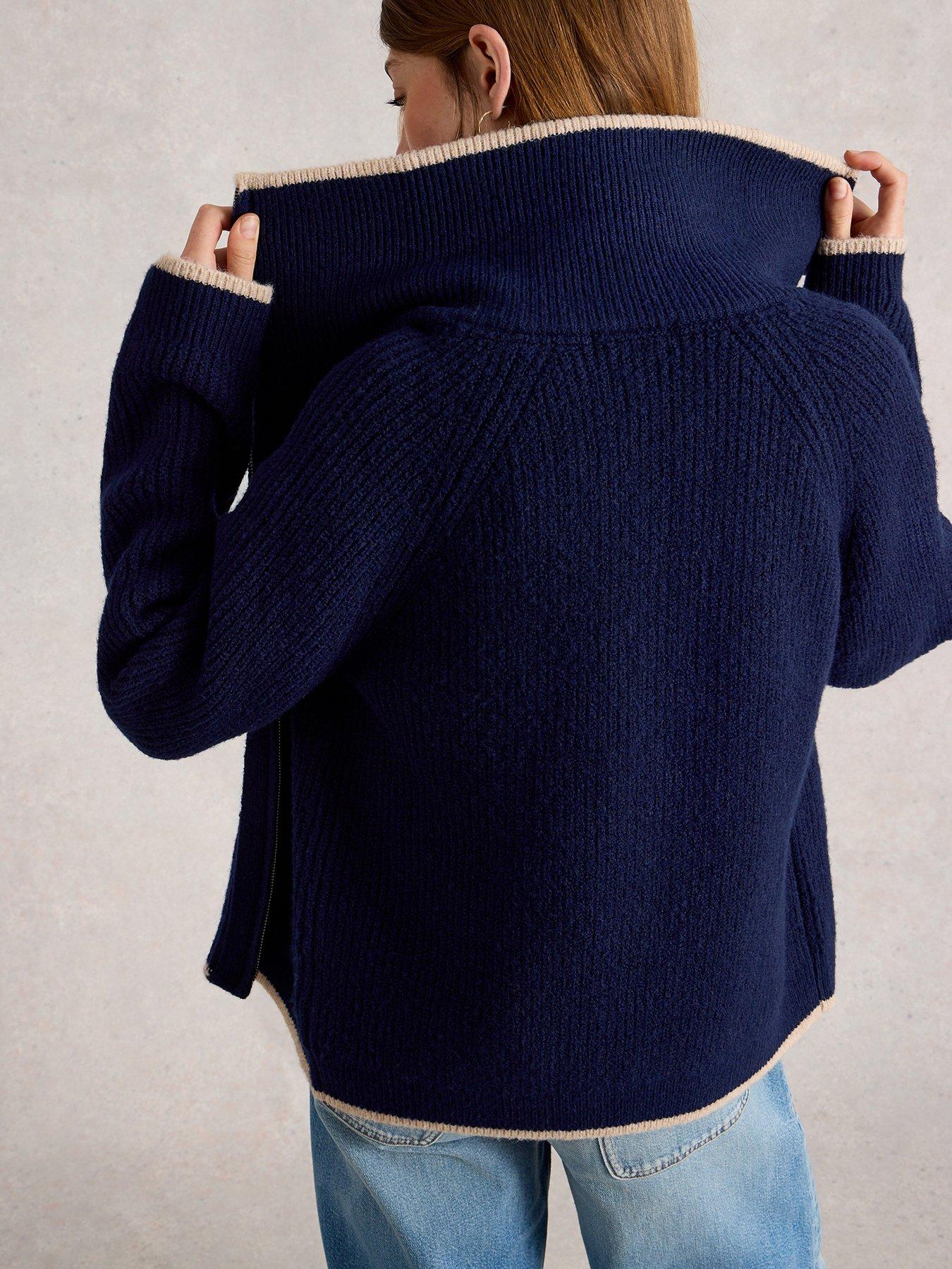 Image 2 of 6 of White Stuff Betty Bomber - Navy