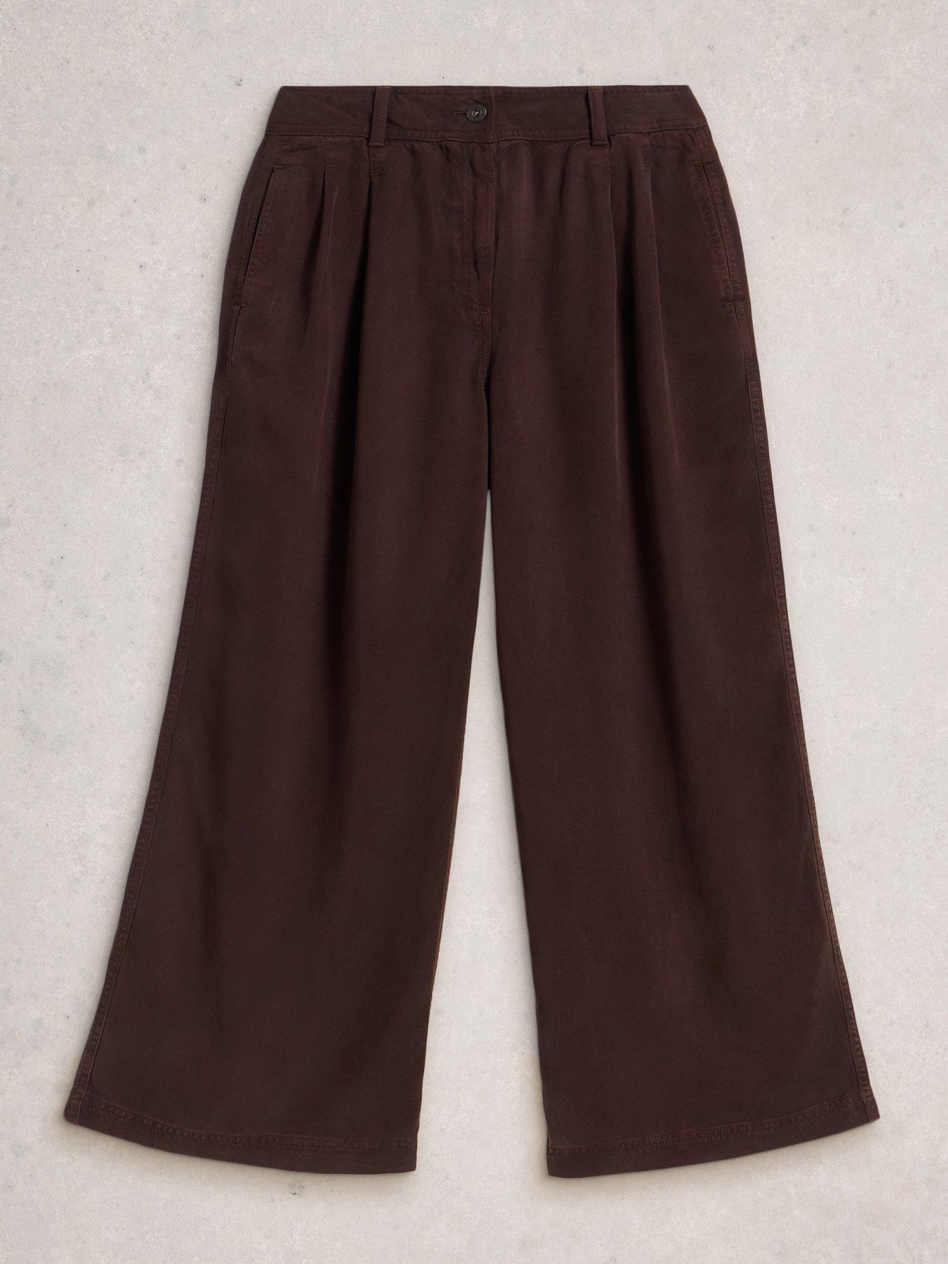 Image 5 of 6 of White Stuff Sasha Wide Leg Trouser - Brown