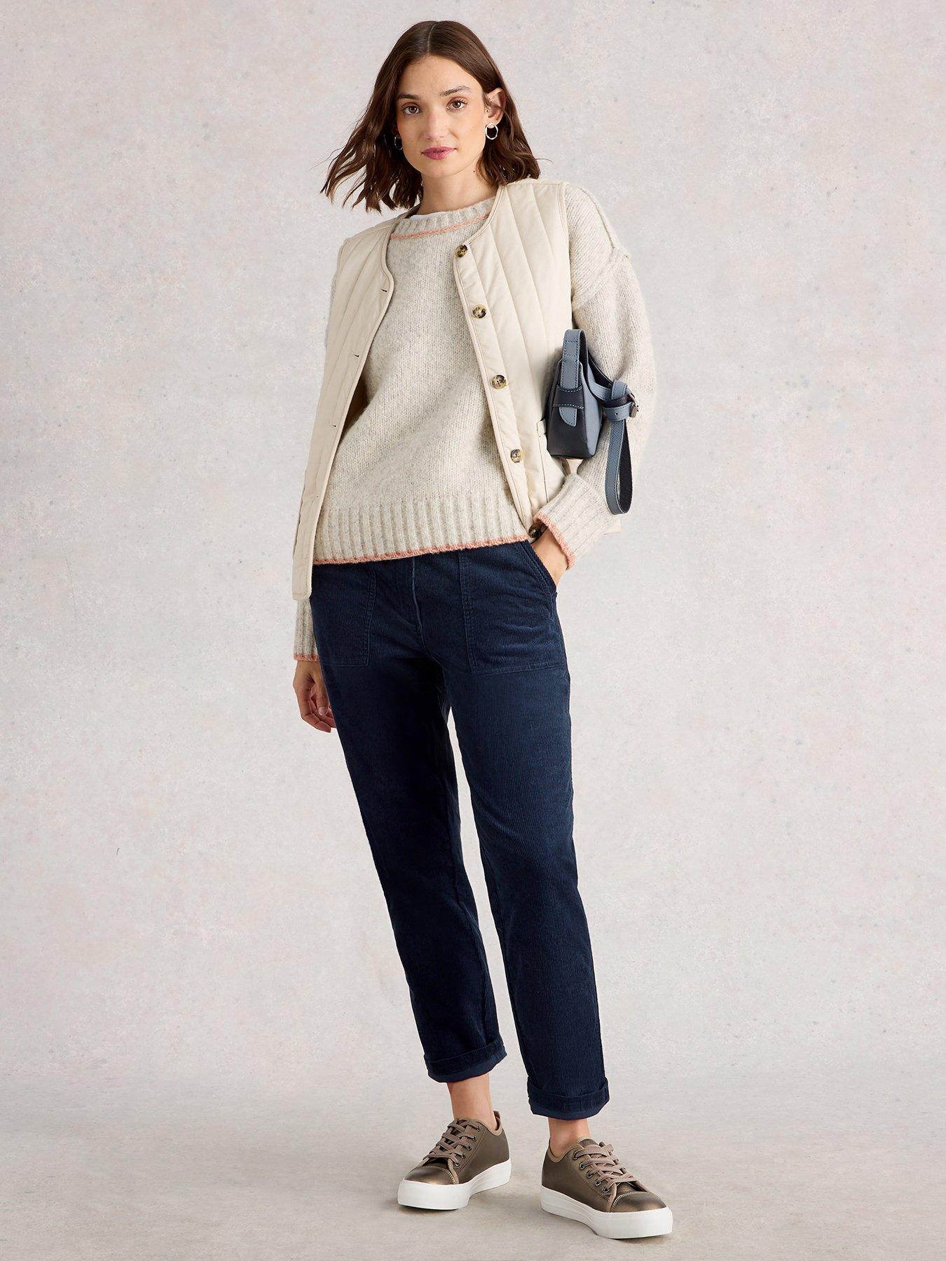 Image 3 of 6 of White Stuff Twister Cord Trouser - Navy
