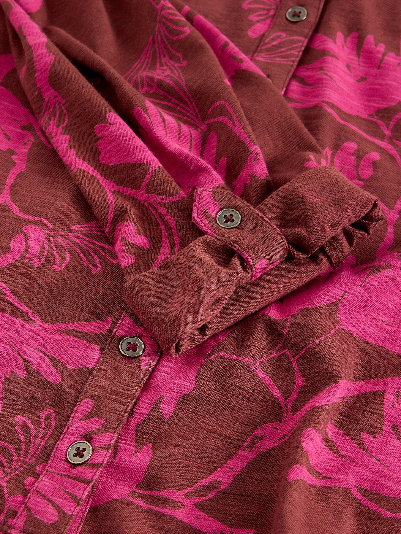 Image 6 of 6 of White Stuff Annie Jersey Shirt - Purple