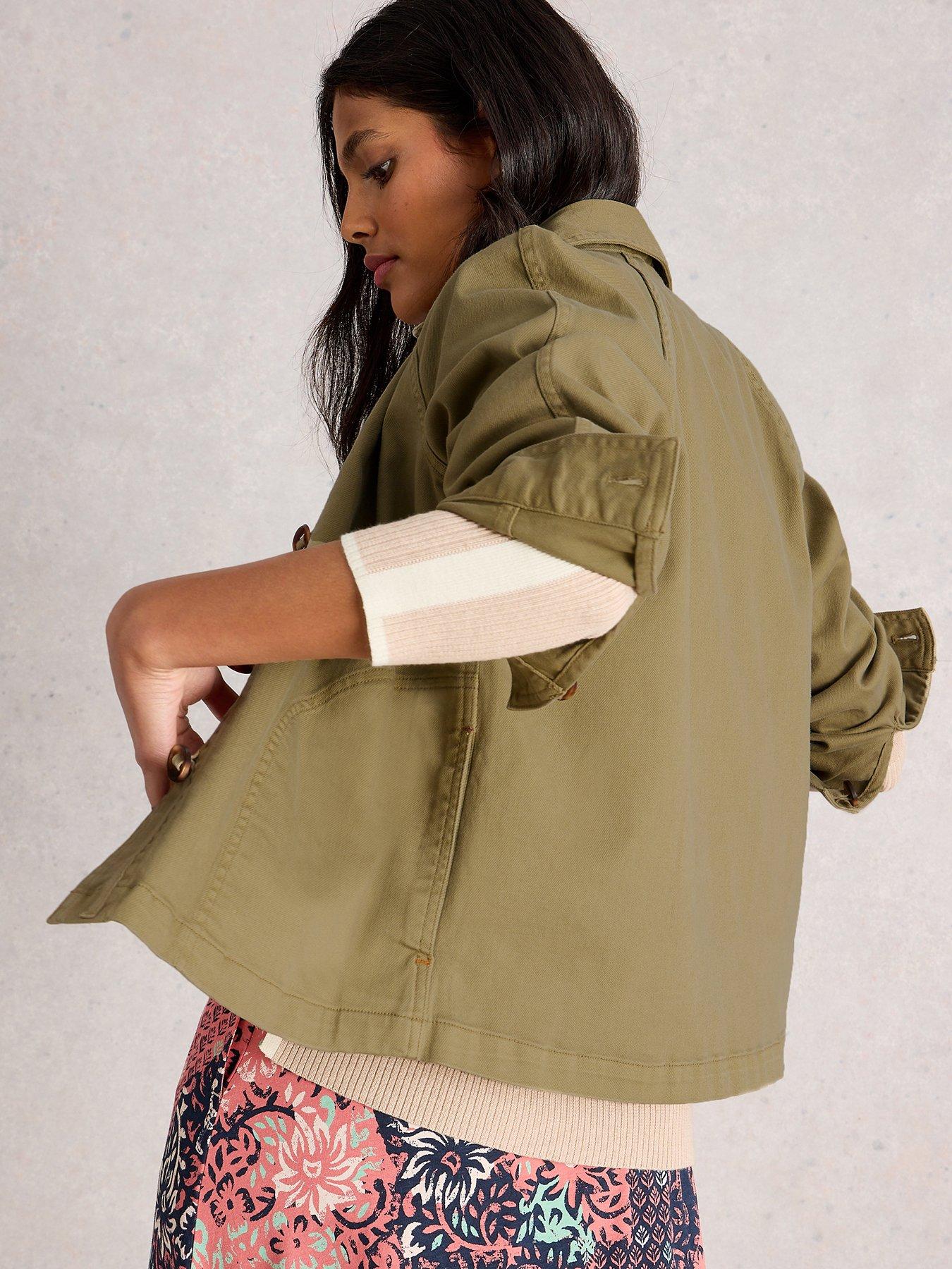 Image 2 of 6 of White Stuff Eden Denim Jacket - Green