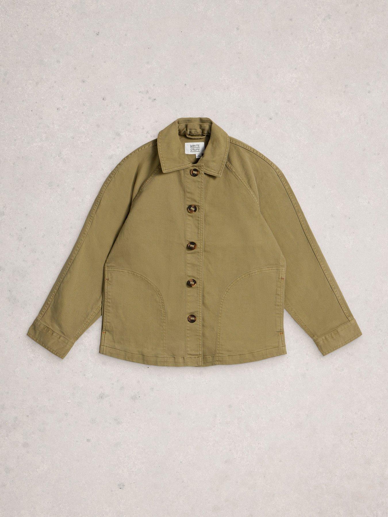 Image 5 of 6 of White Stuff Eden Denim Jacket - Green