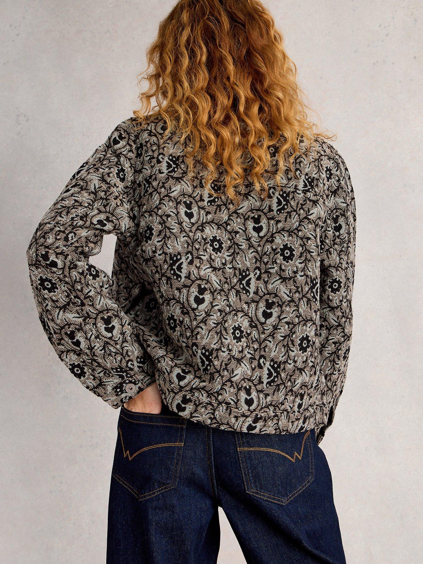  image of white-stuff-esme-jacquard-jacket-grey