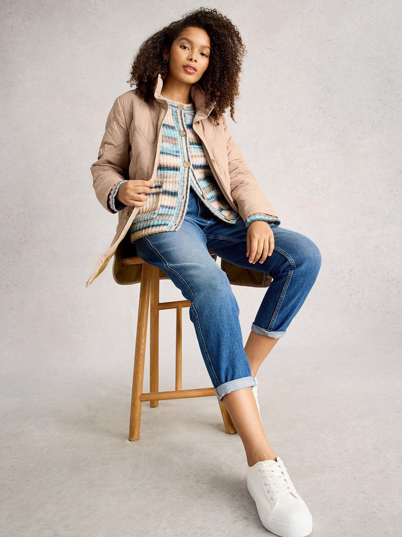 Image 3 of 6 of White Stuff Edie Quilted Coat - Beige