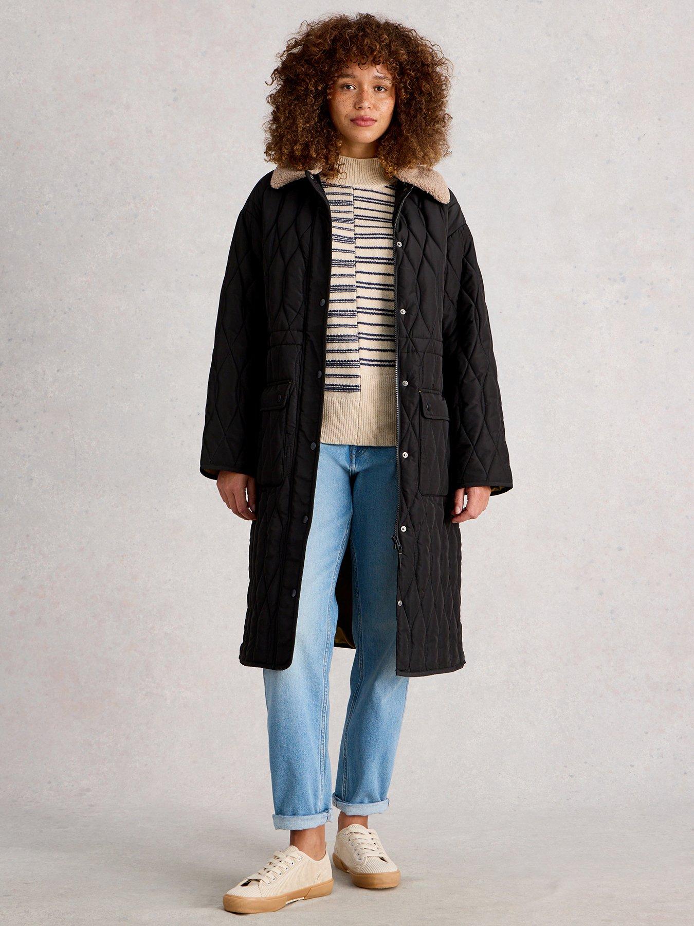 undefined Nolan Quilted Coat - Black