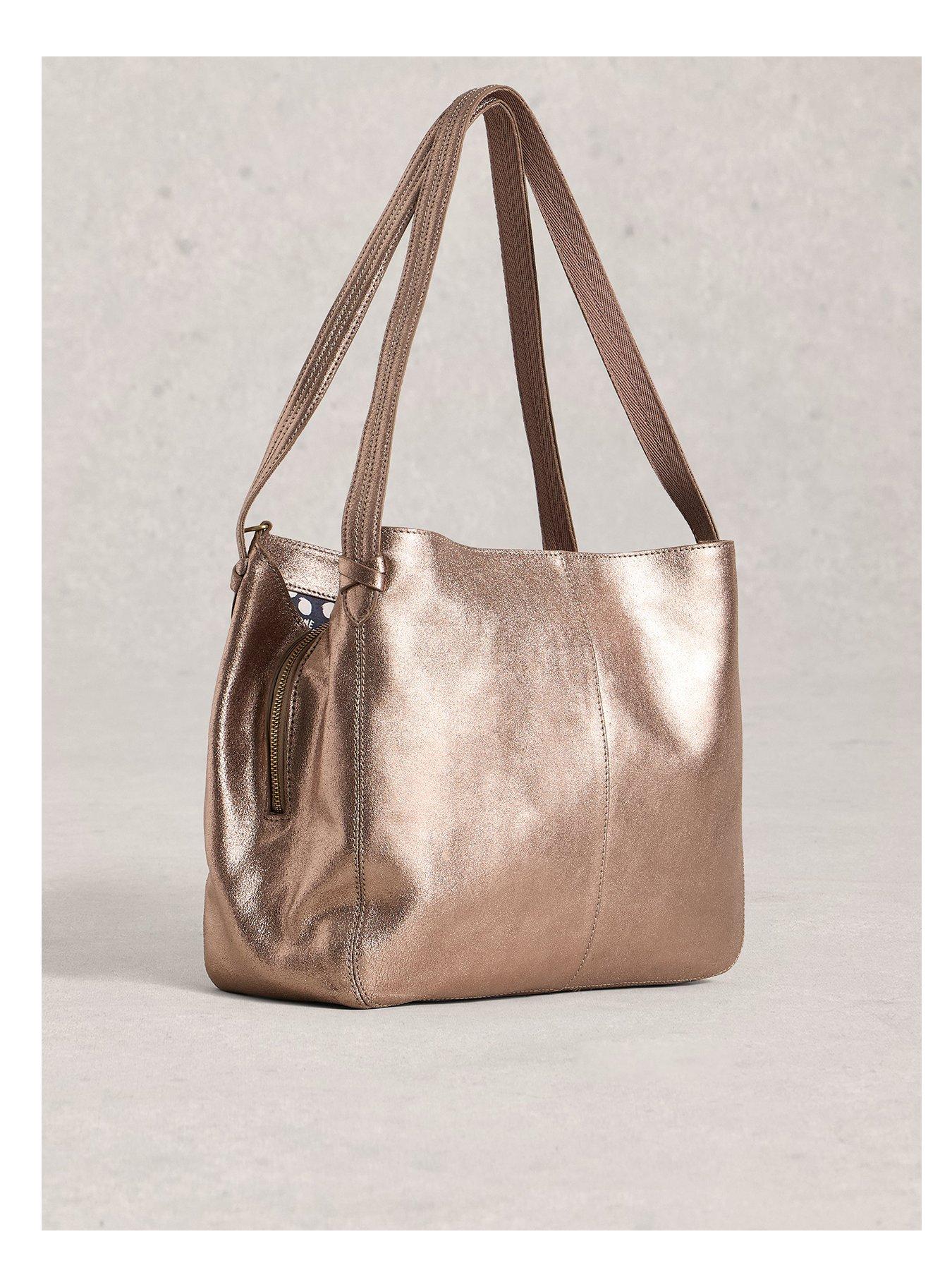  image of white-stuff-hettie-leather-tote-gold