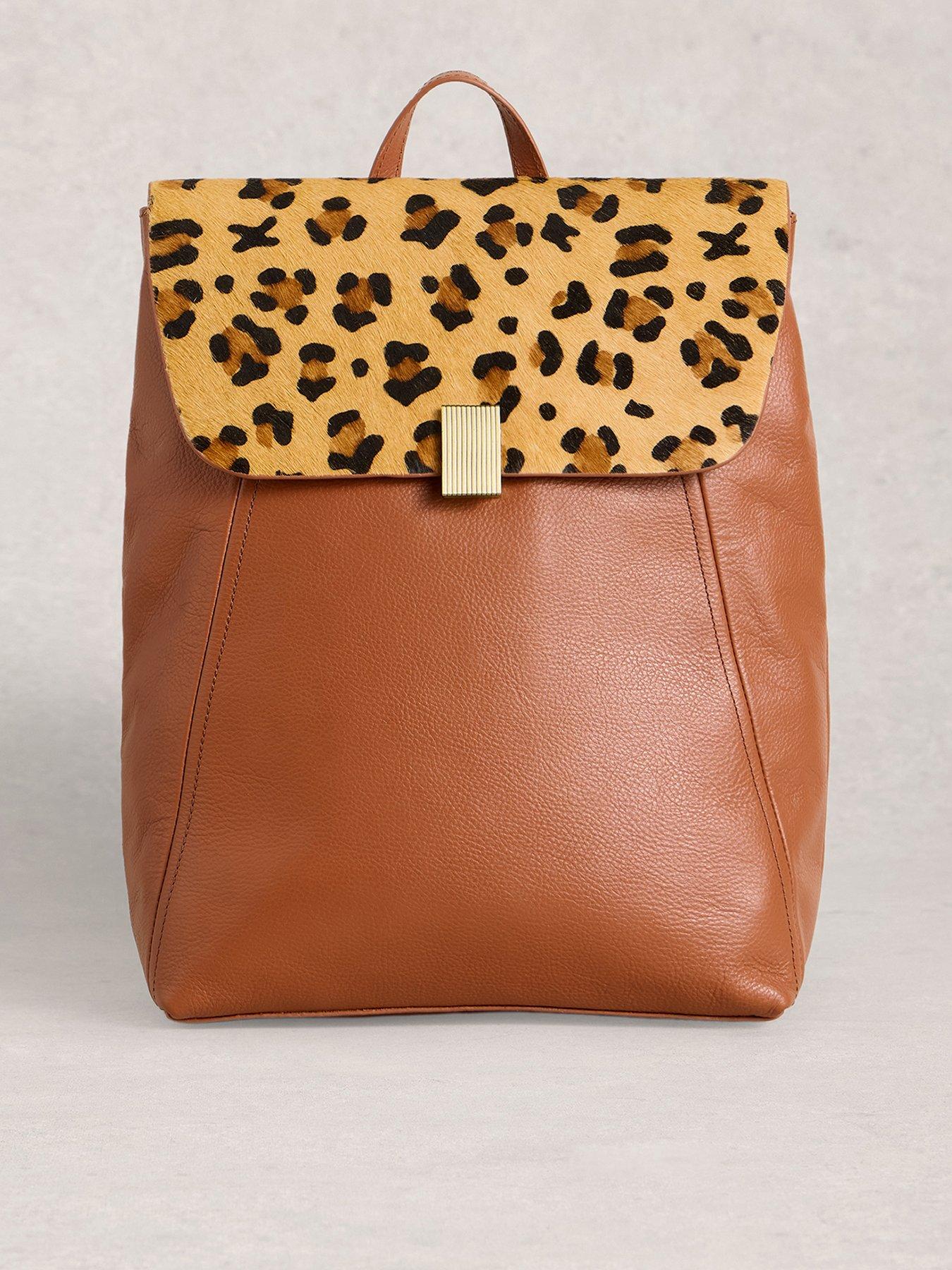 White Stuff Coco Leather Backpack - Beige | Littlewoods
