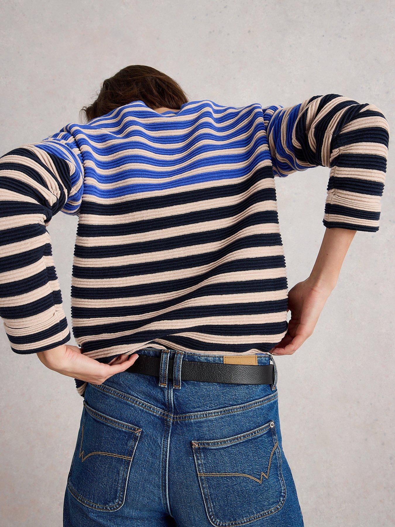 Image 2 of 6 of White Stuff Striped Jumpers - Blue