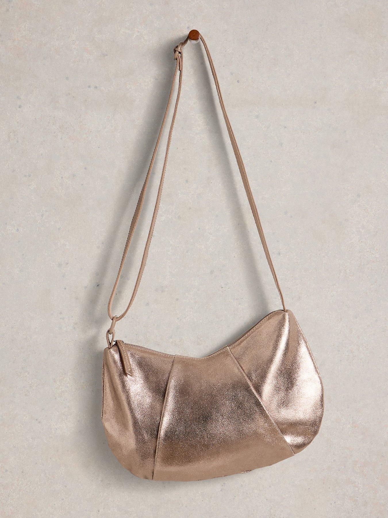 Image 2 of 4 of White Stuff Lucy Leather Bag - Gold