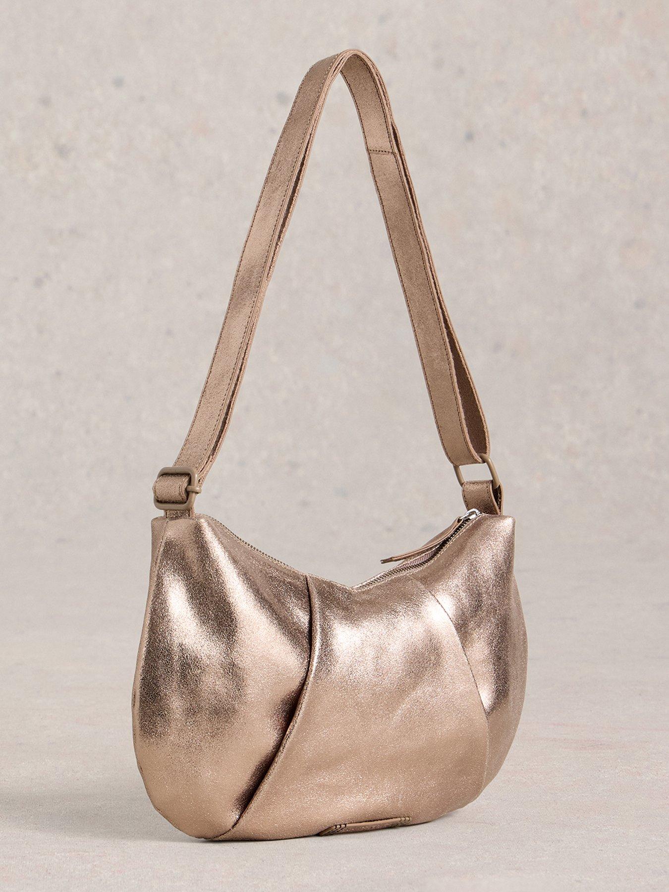Image 4 of 4 of White Stuff Lucy Leather Bag - Gold