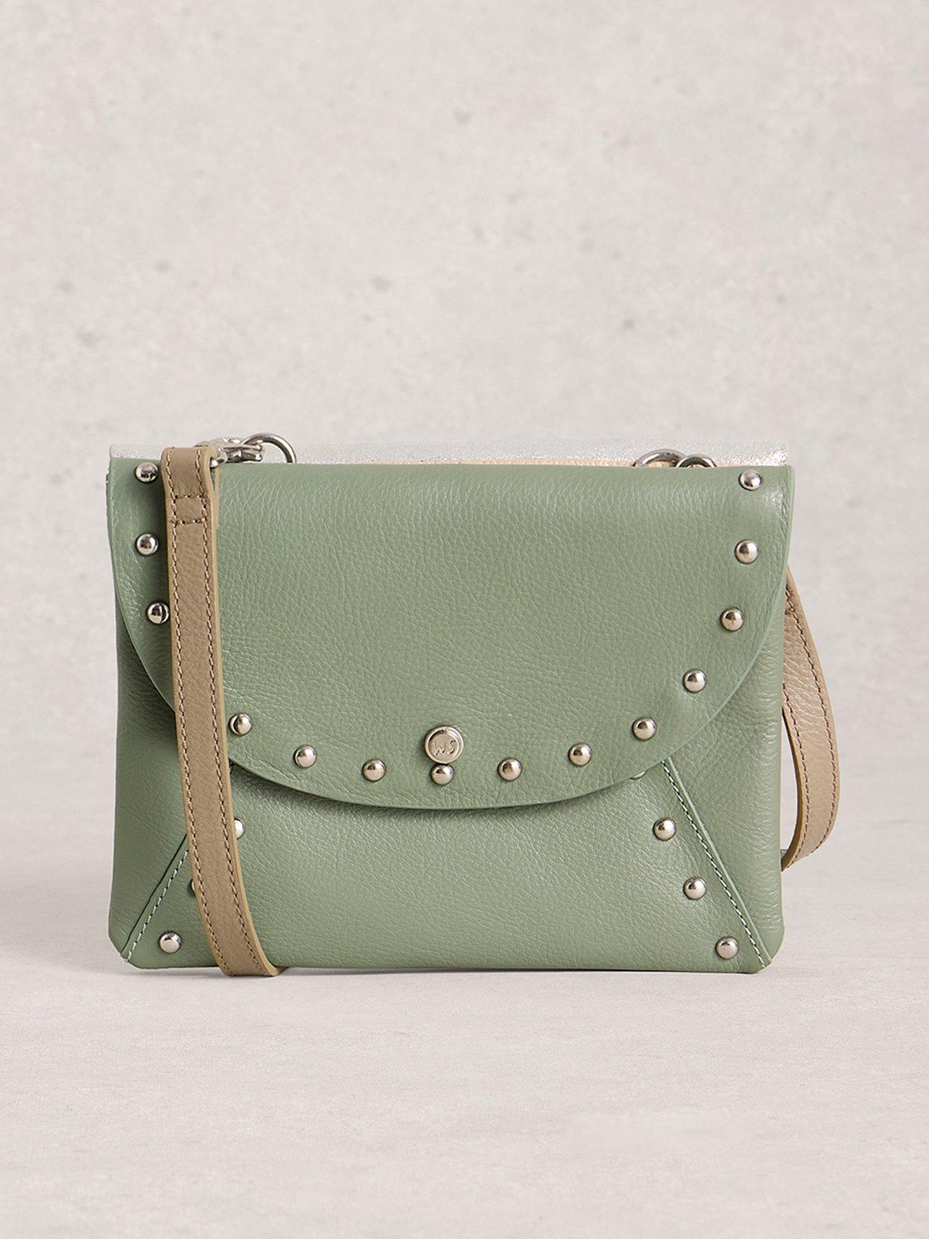 Image 1 of 4 of White Stuff Coco Convertible Crossbody Bag - Green