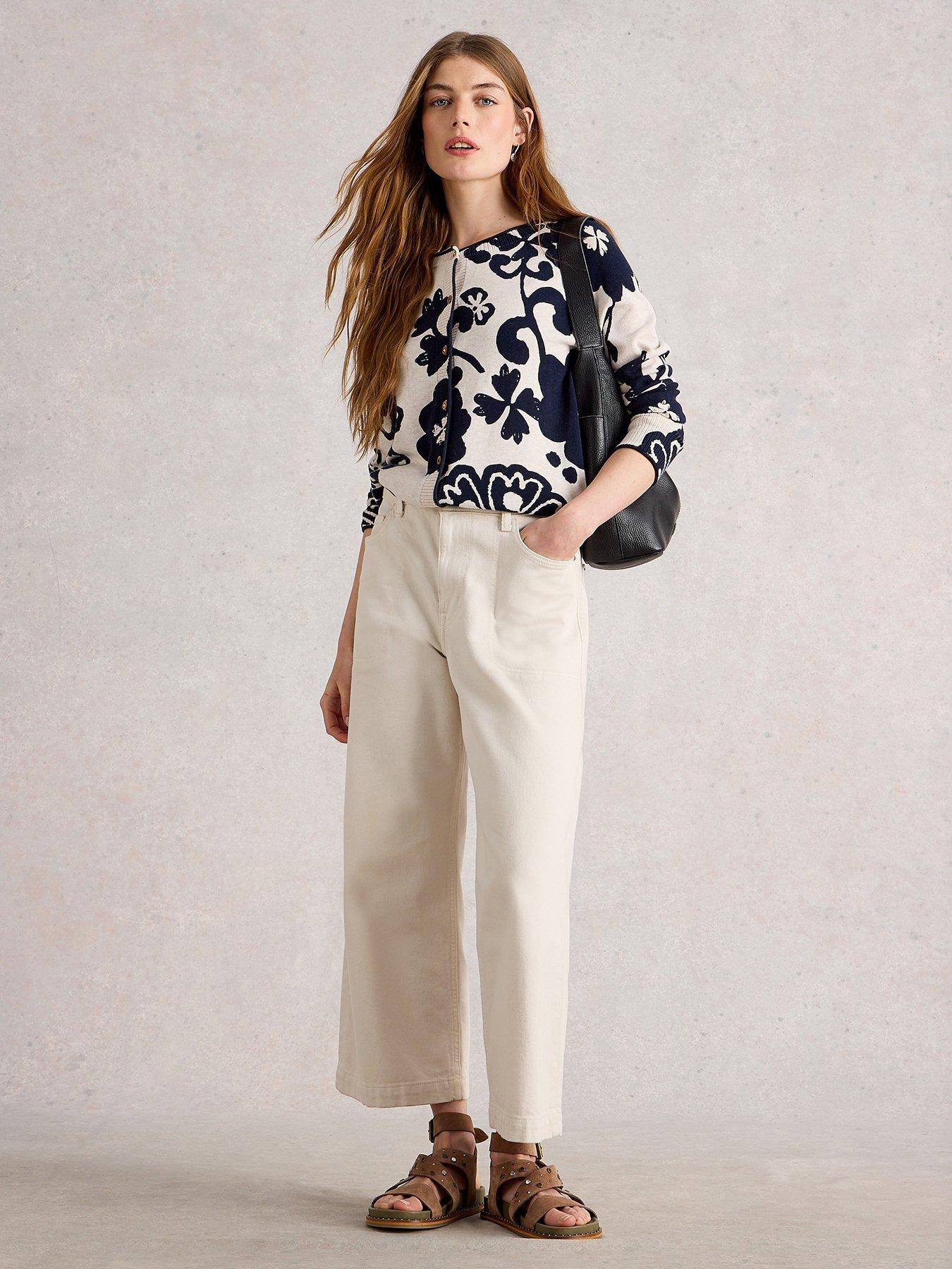 White Stuff Lulu Print Cardi - Beige | Littlewoods