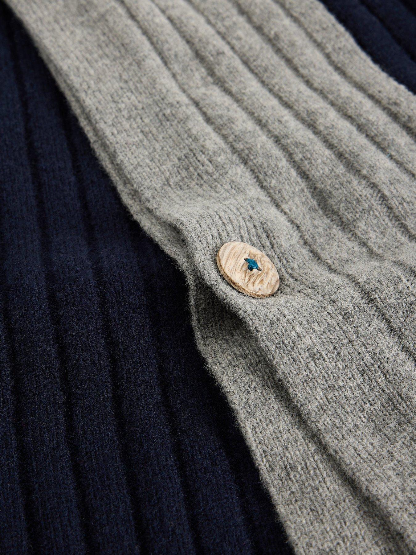 Image 5 of 5 of White Stuff Ava Knitted Poncho - Navy
