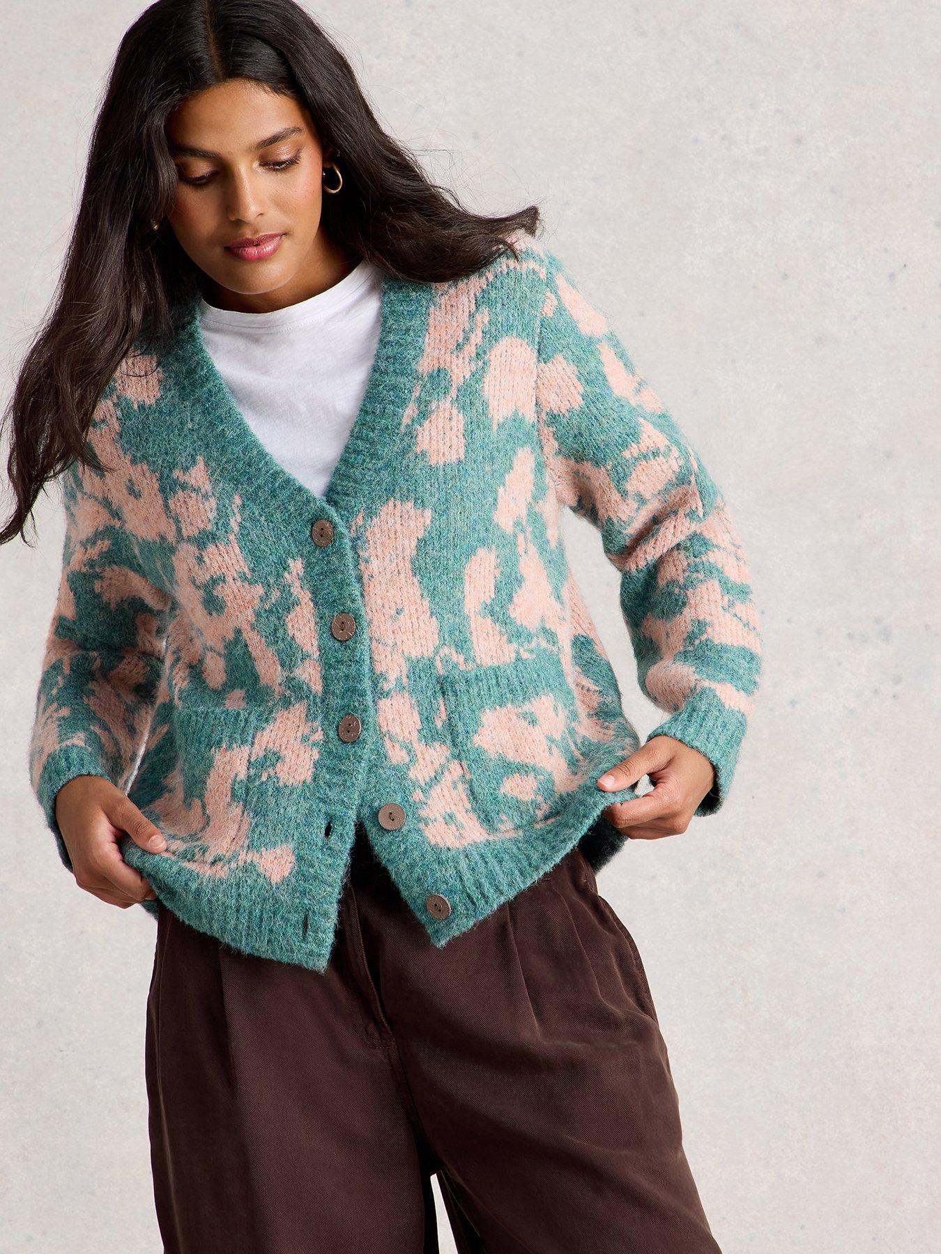 undefined Jennifer Floral Cardigan - Green