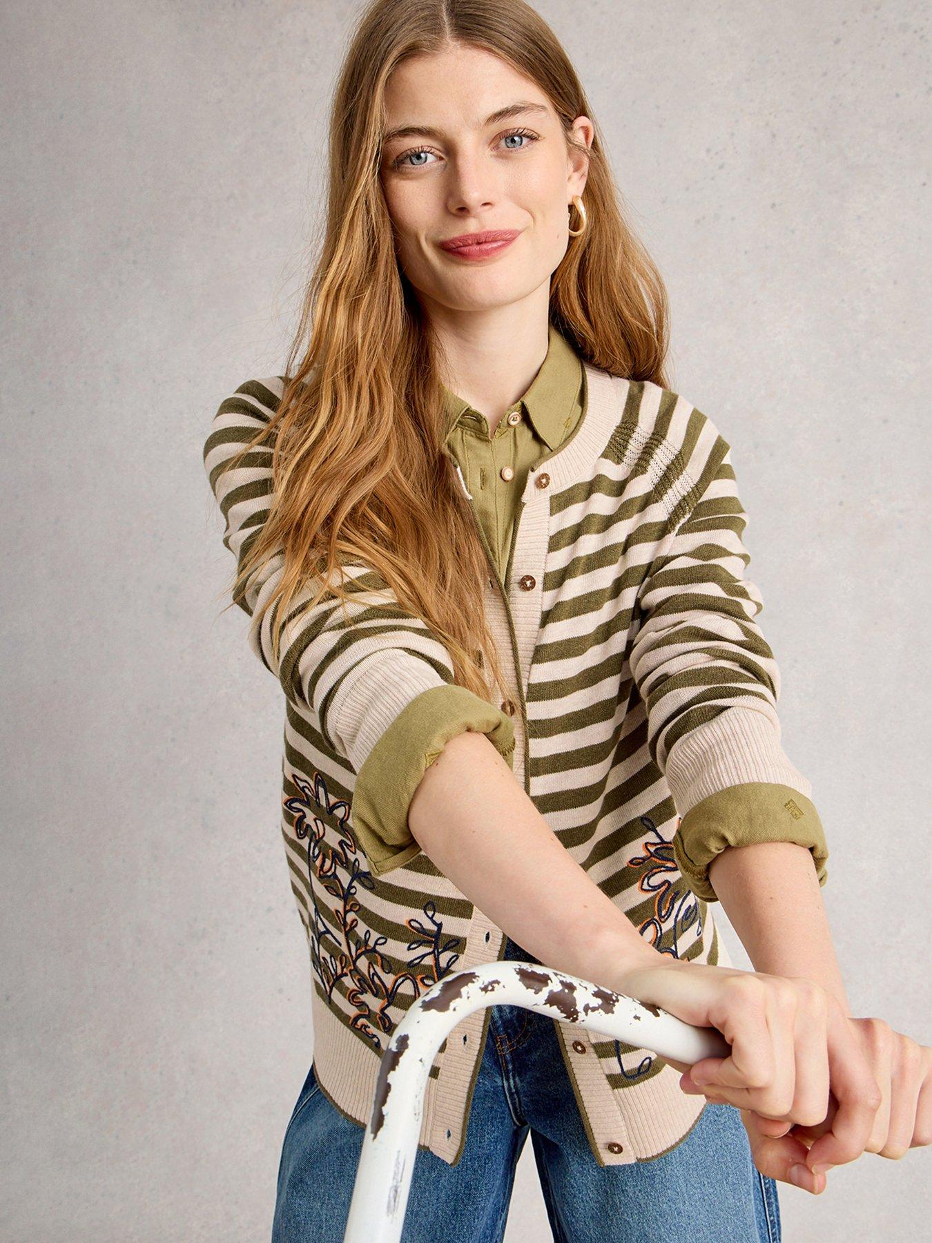 undefined Lulu Emb Cardi - Beige