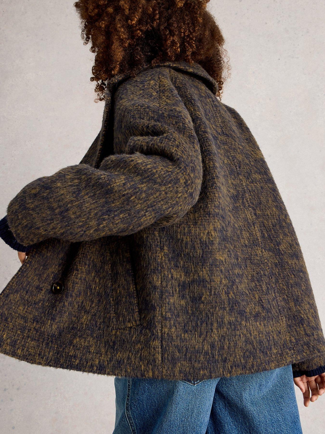 Image 2 of 6 of White Stuff Josie Wool Blend Jacket - Navy