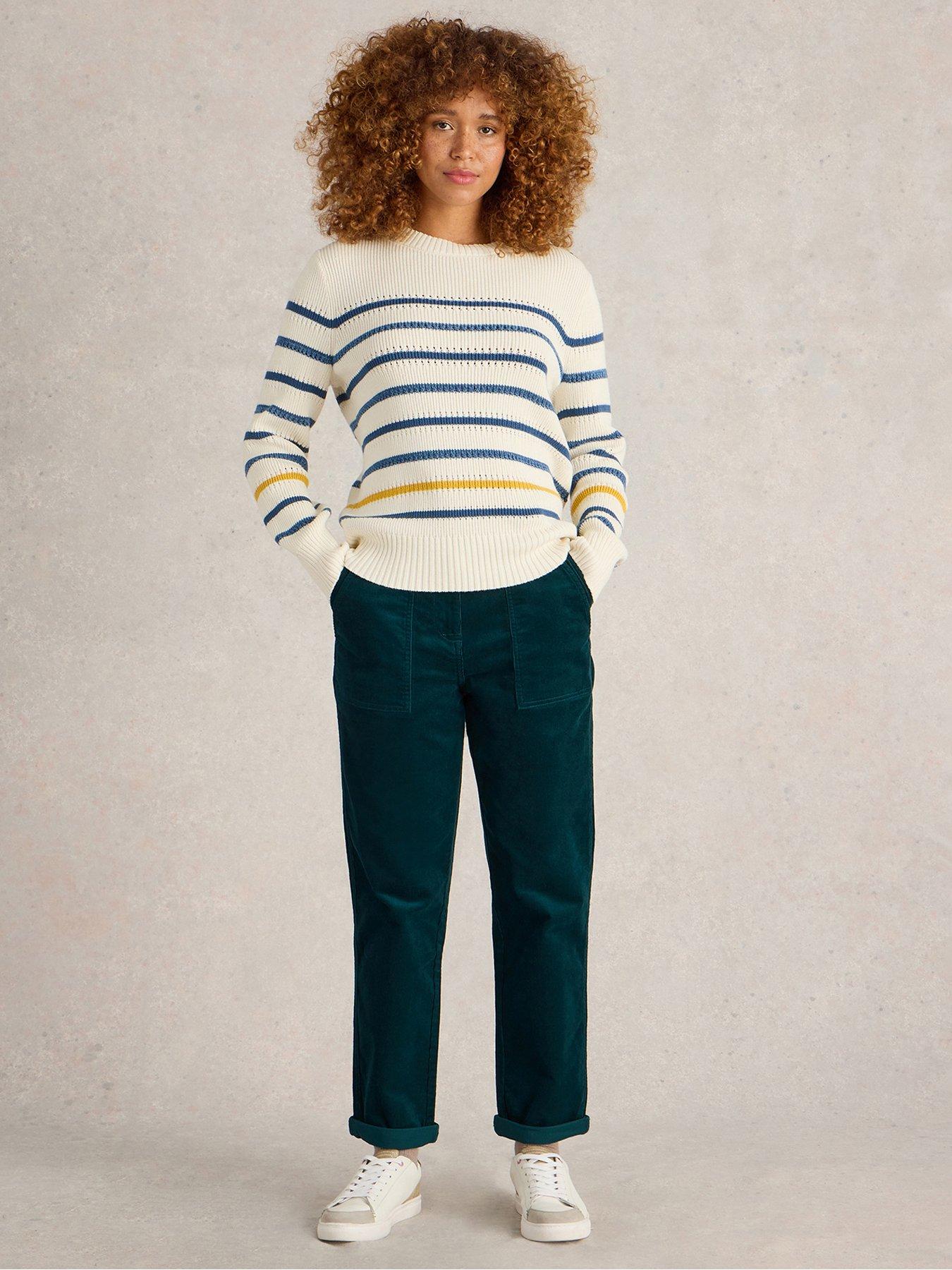 White Stuff Twister Cord Trouser - Green