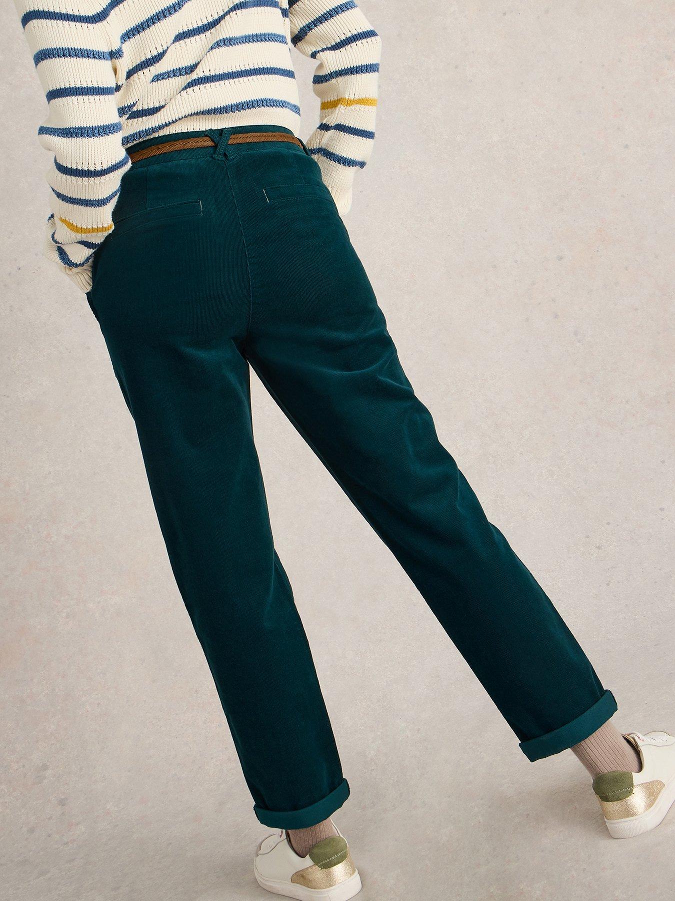 Image 2 of 6 of White Stuff Twister Cord Trouser - Green