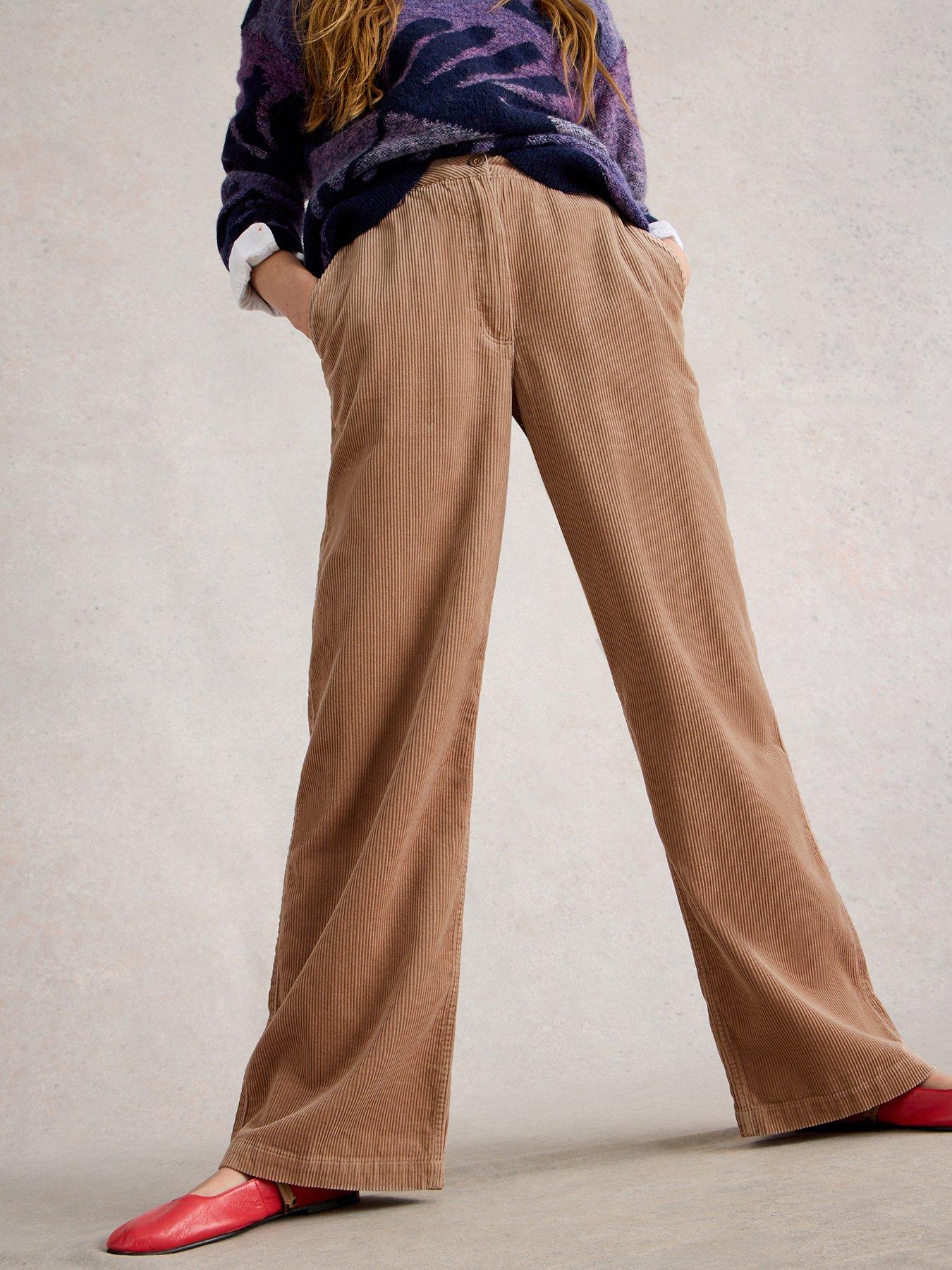 undefined Belle Cord Wide Leg Trouser - Beige