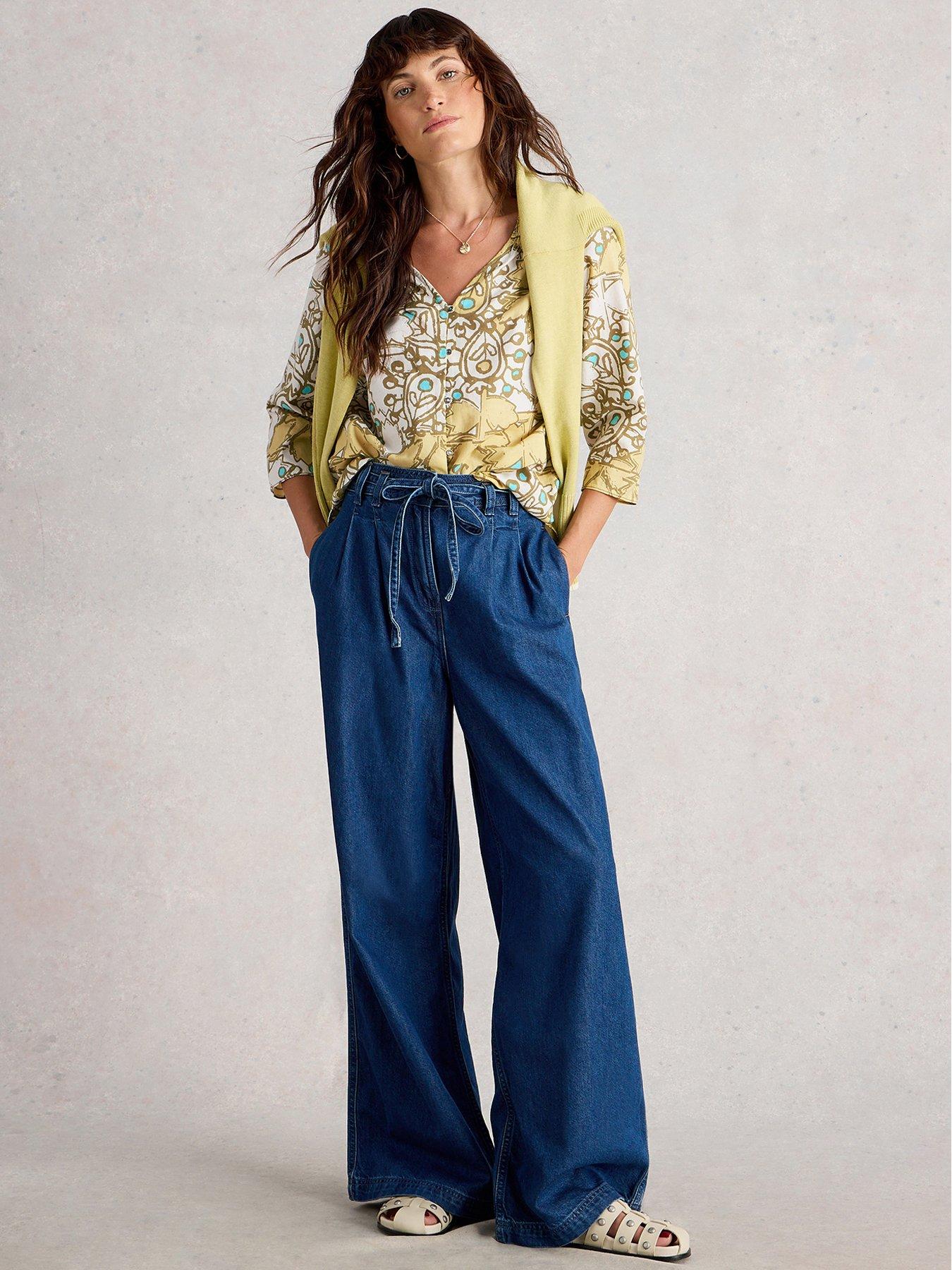  image of white-stuff-rae-cotton-top-yellow