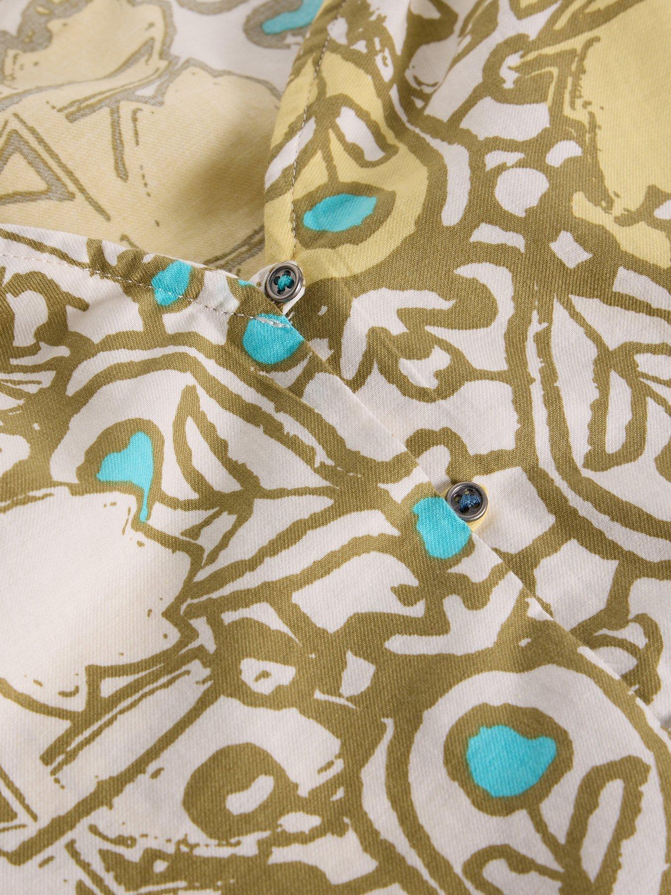  image of white-stuff-rae-cotton-top-yellow